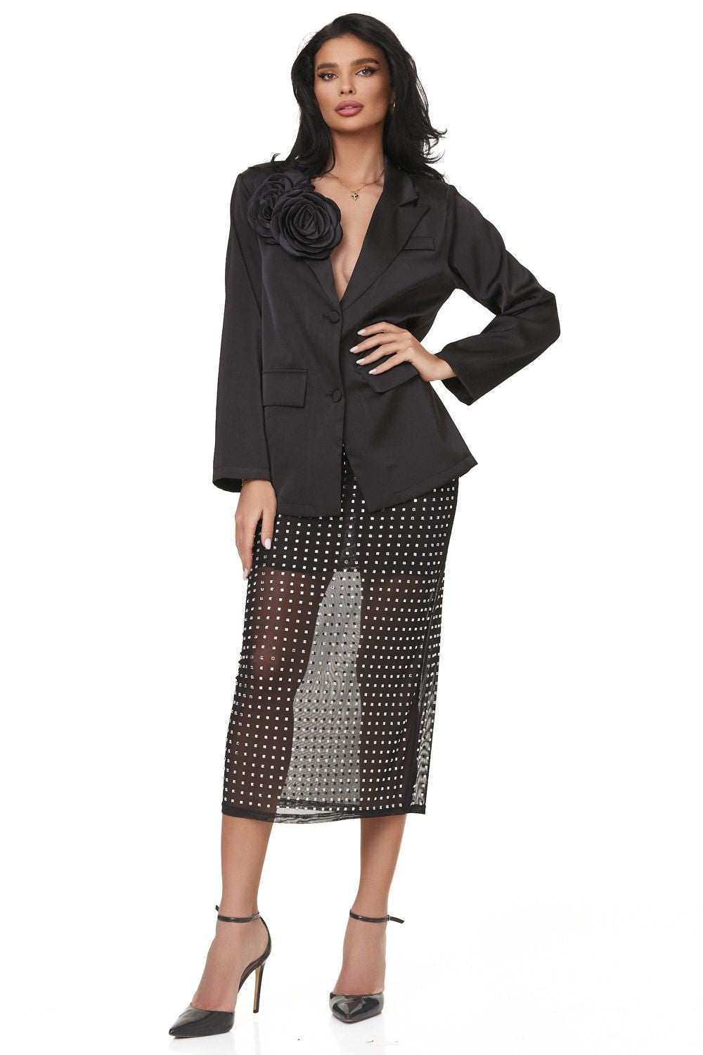 Elegant black ladies jacket Heidy Bogas