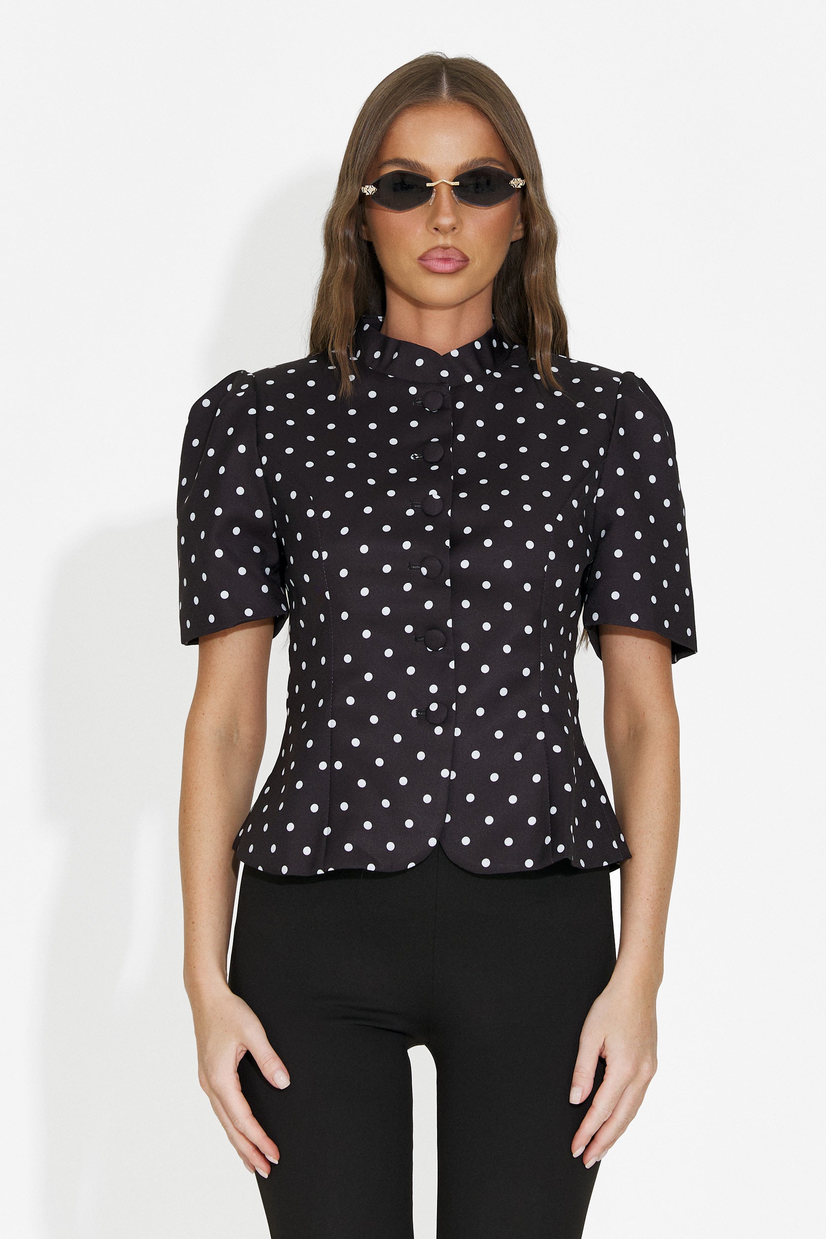 Sacou dama elegant negru Jaylena Bogas