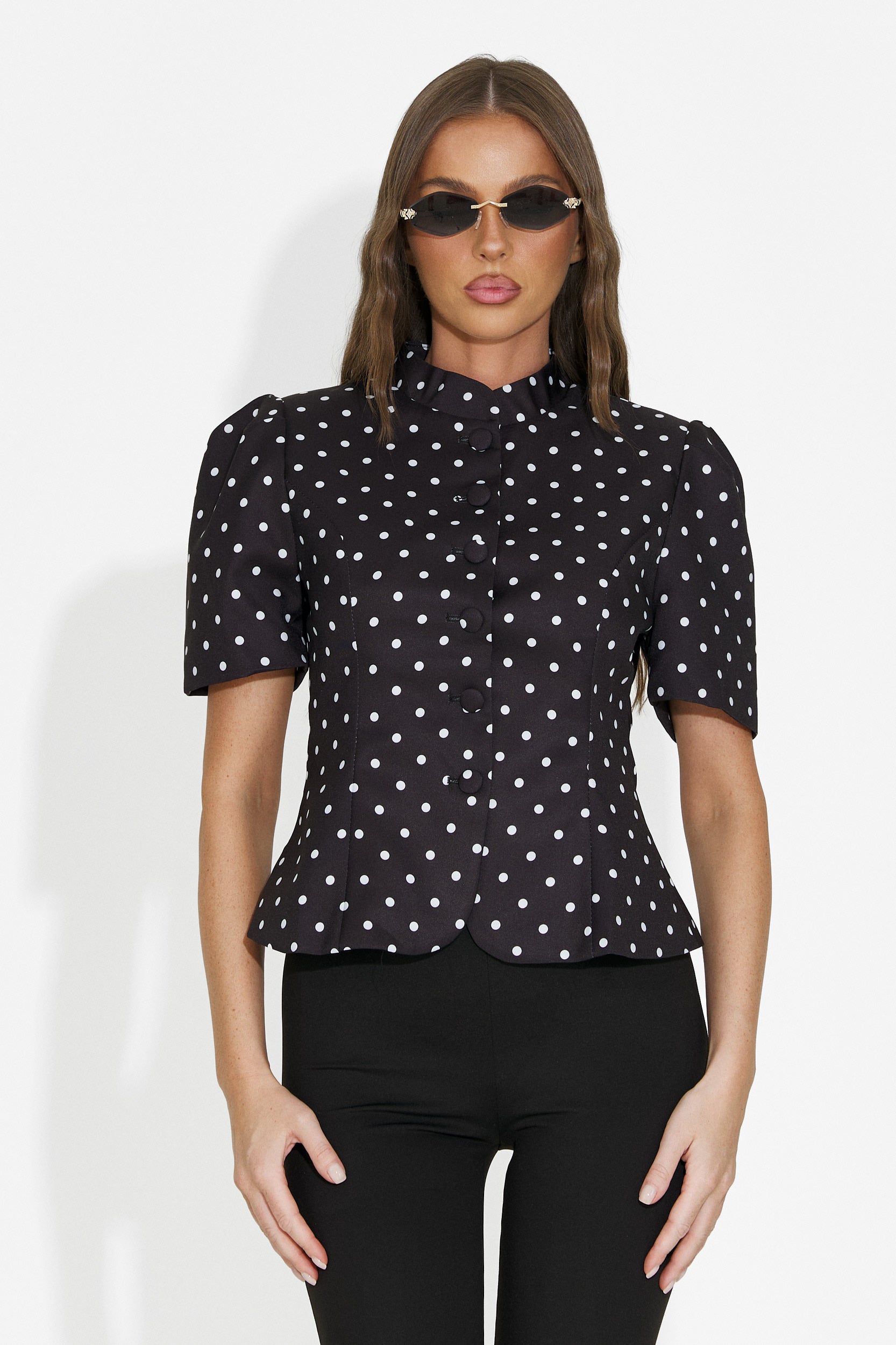 Sacou dama elegant negru Jaylena Bogas