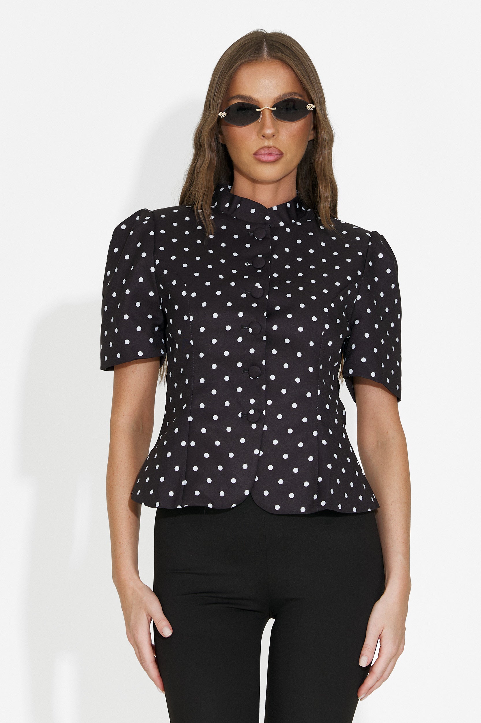 Sacou dama elegant negru Jaylena Bogas