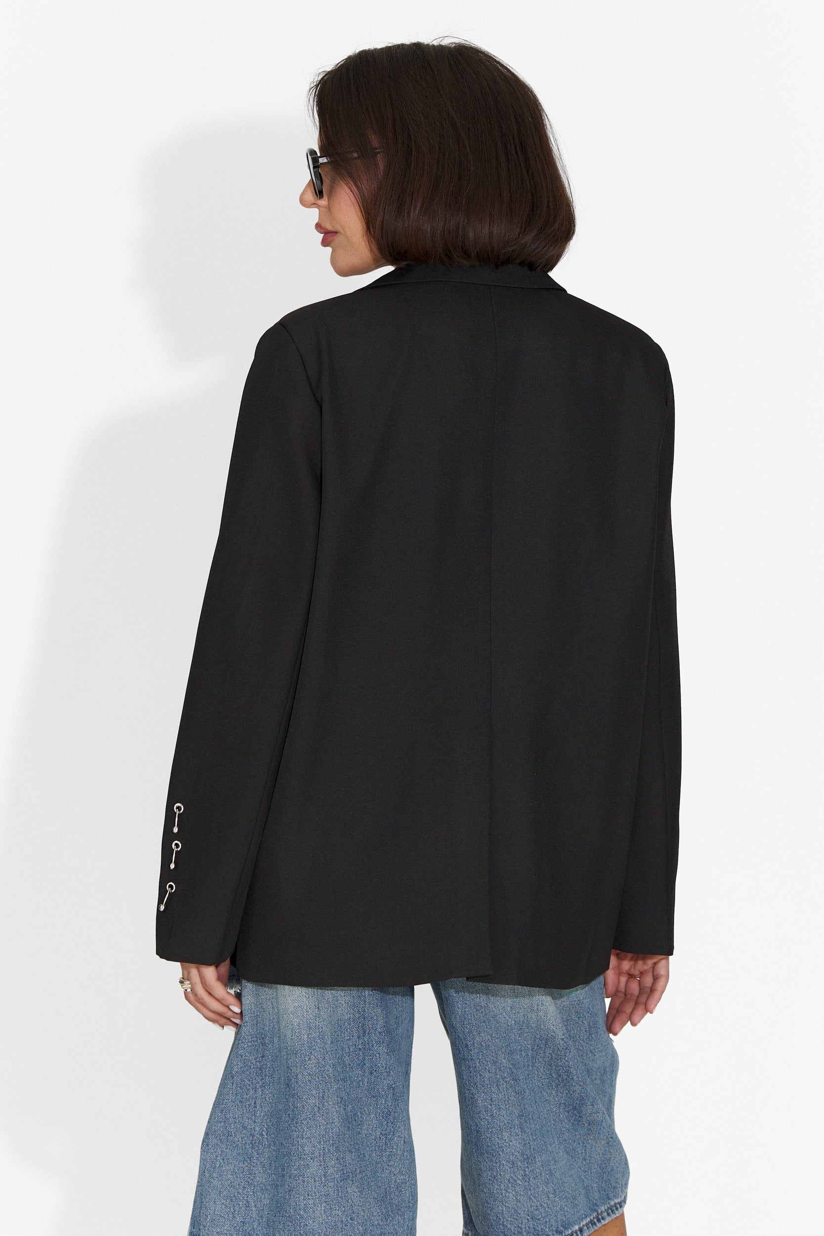 Sacou dama elegant negru Kelda Bogas