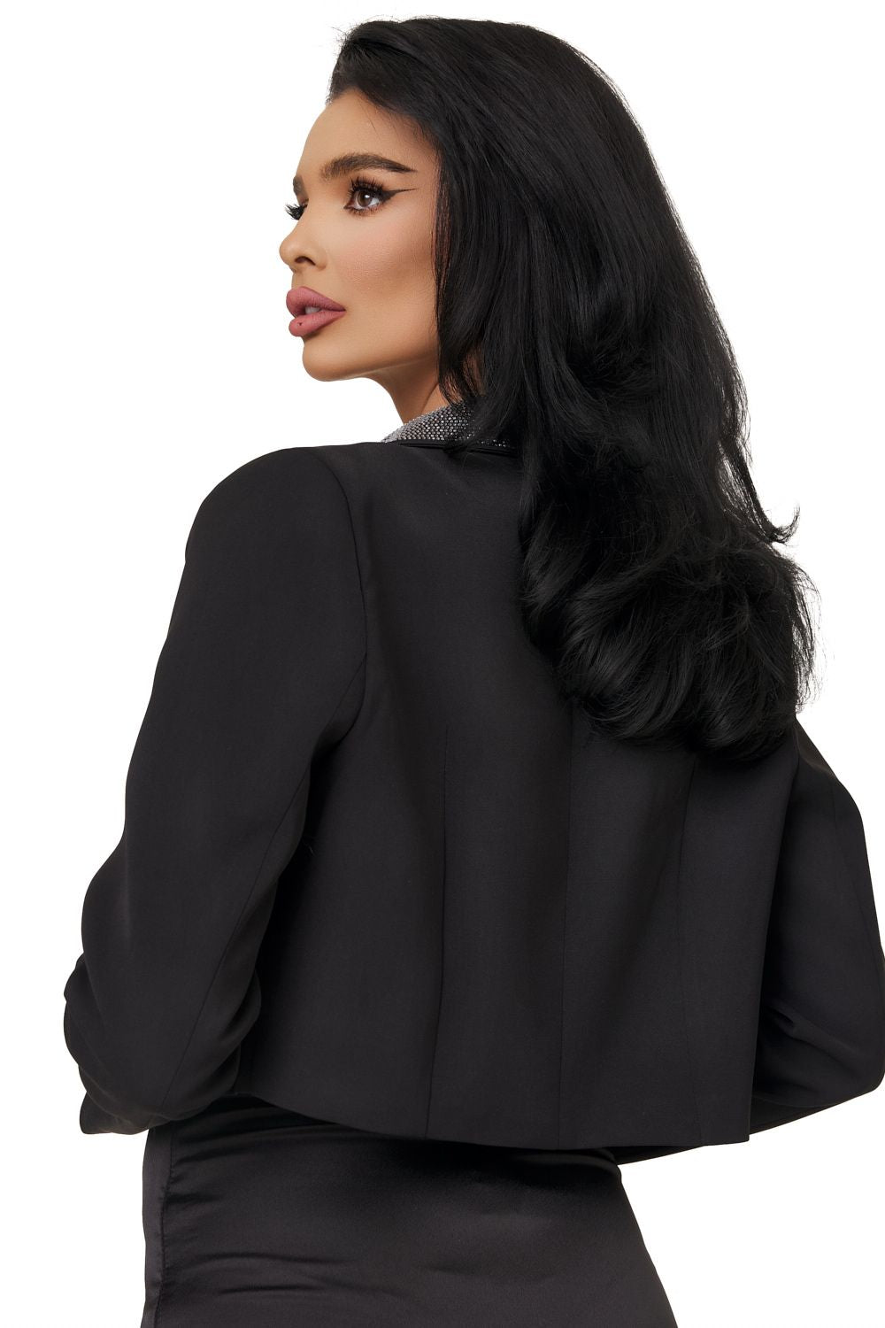 Sacou dama elegant negru Venezia Bogas