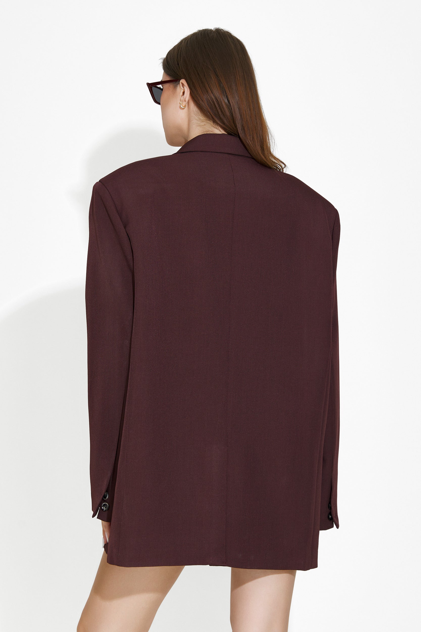 Sacou dama elegant burgundy Damira Bogas