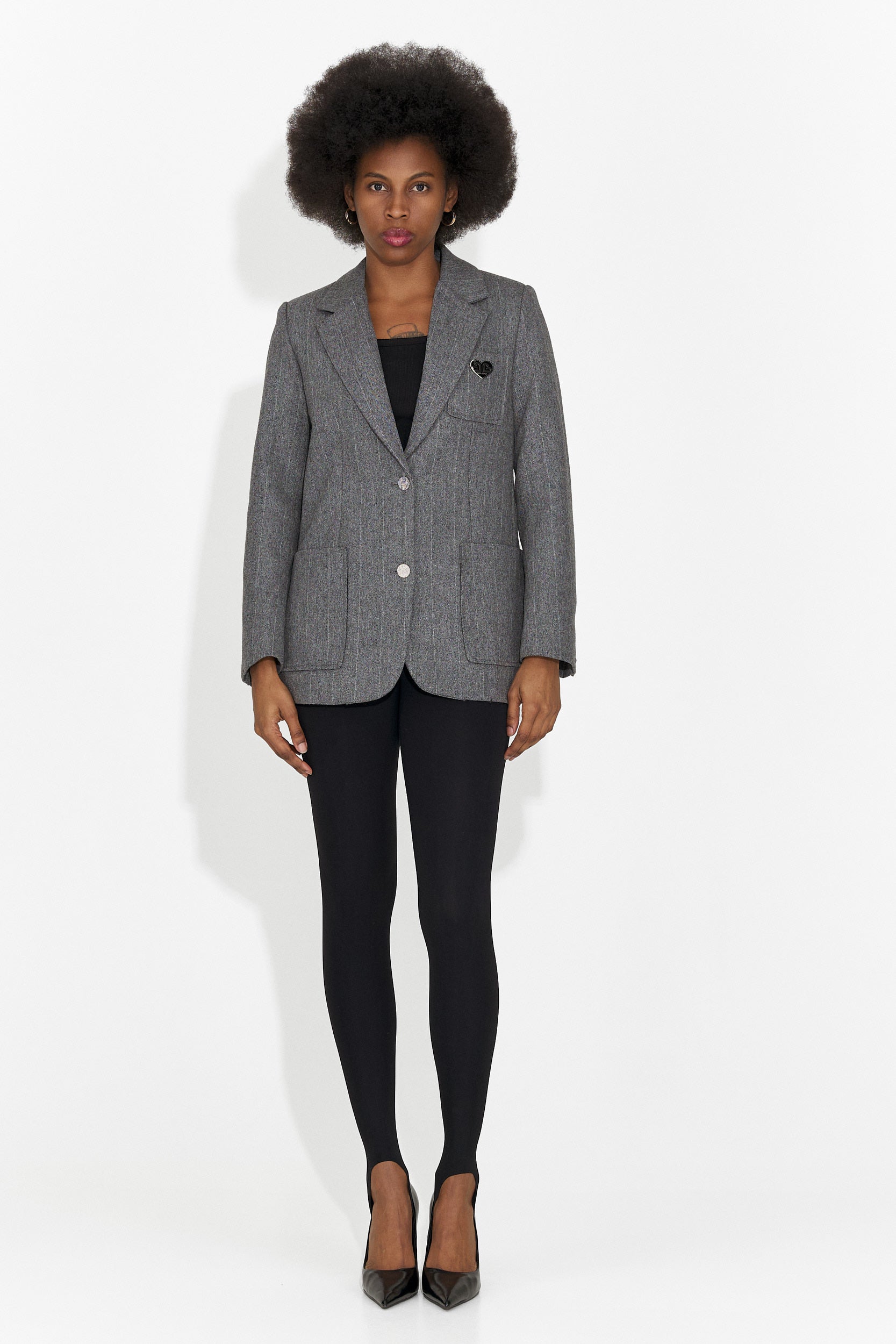 Sacou stofa elegant gri Andela Bogas