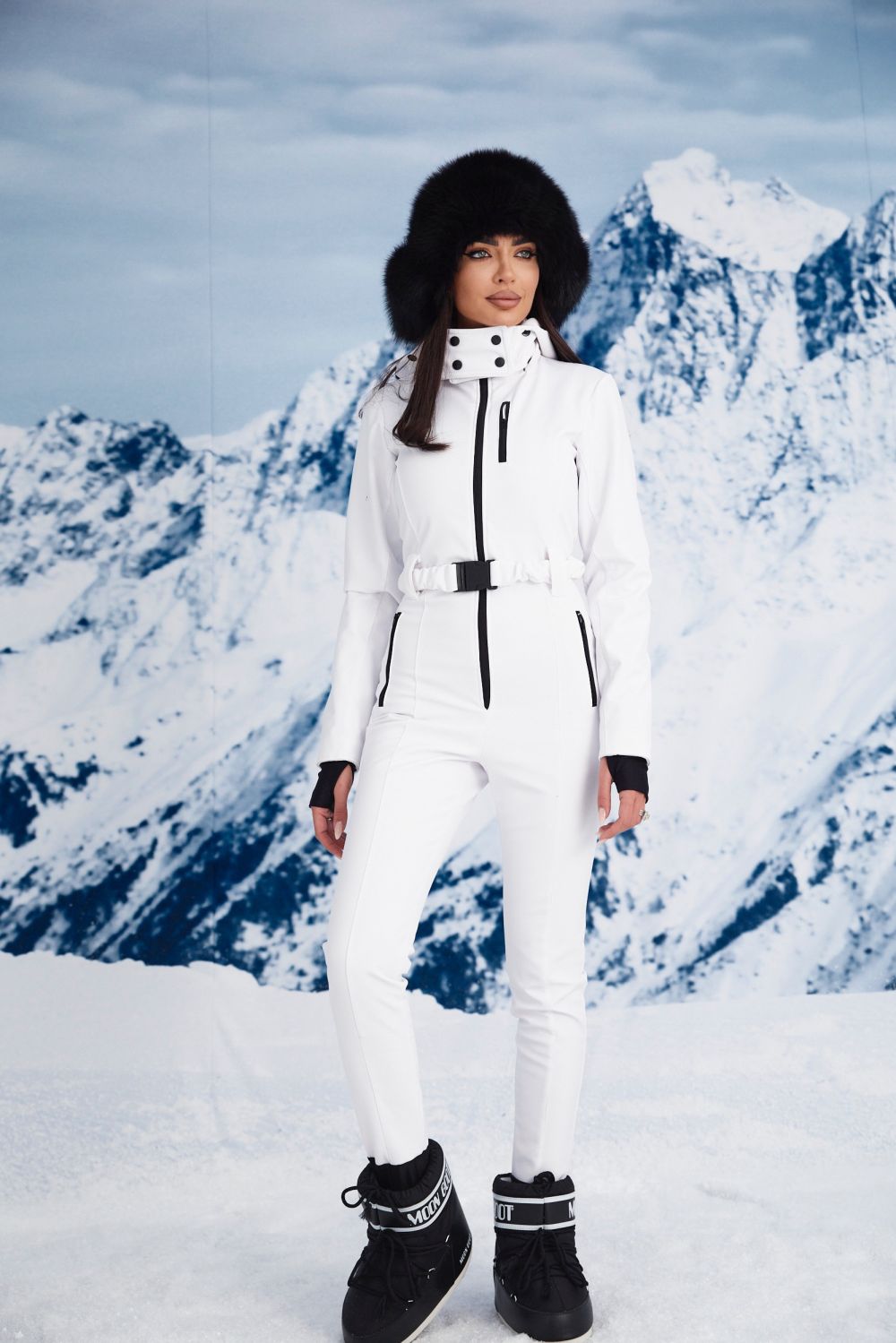 Salopeta ski casual alba Anodys Bogas