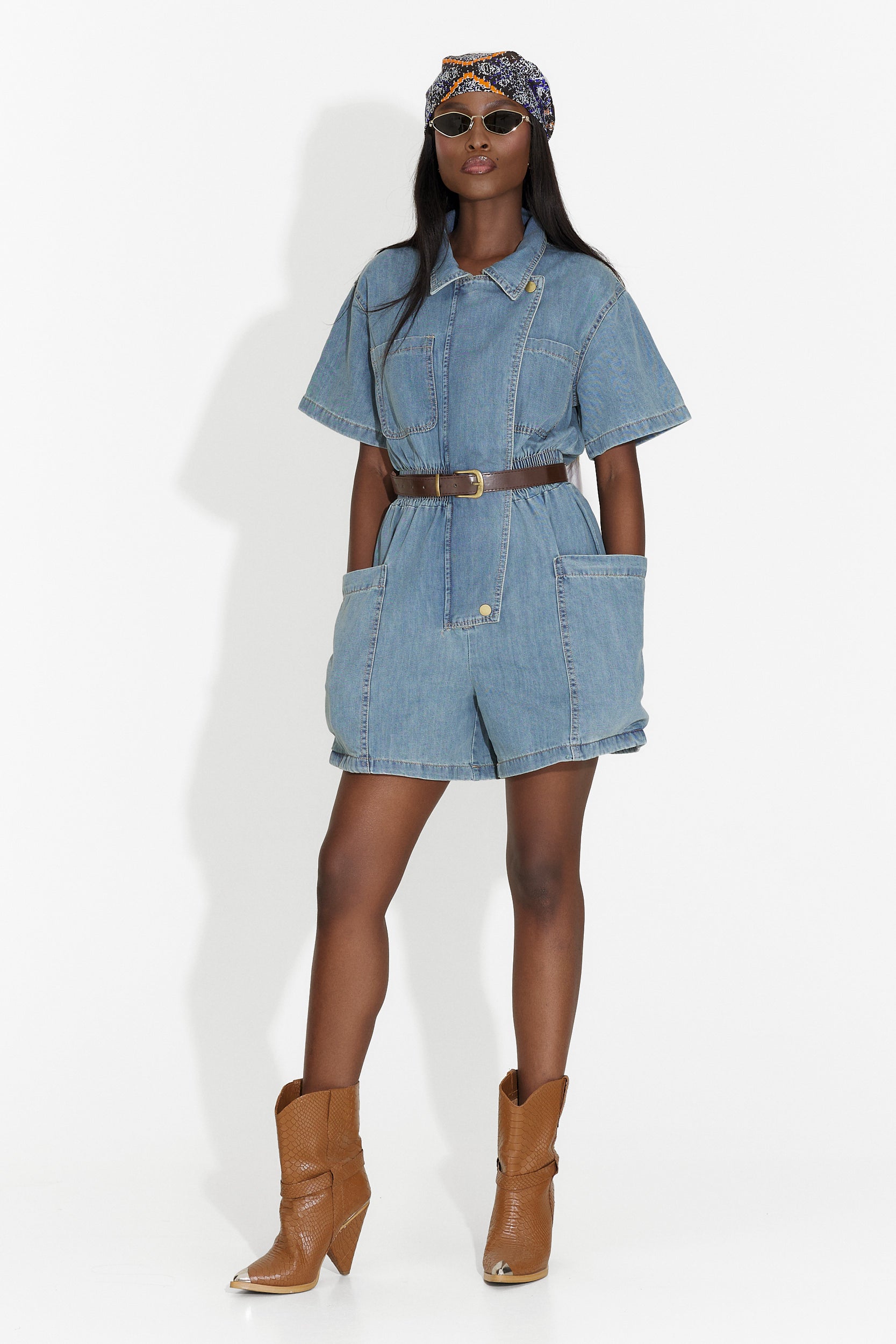 Salopeta dama casual bleu Scalet Bogas