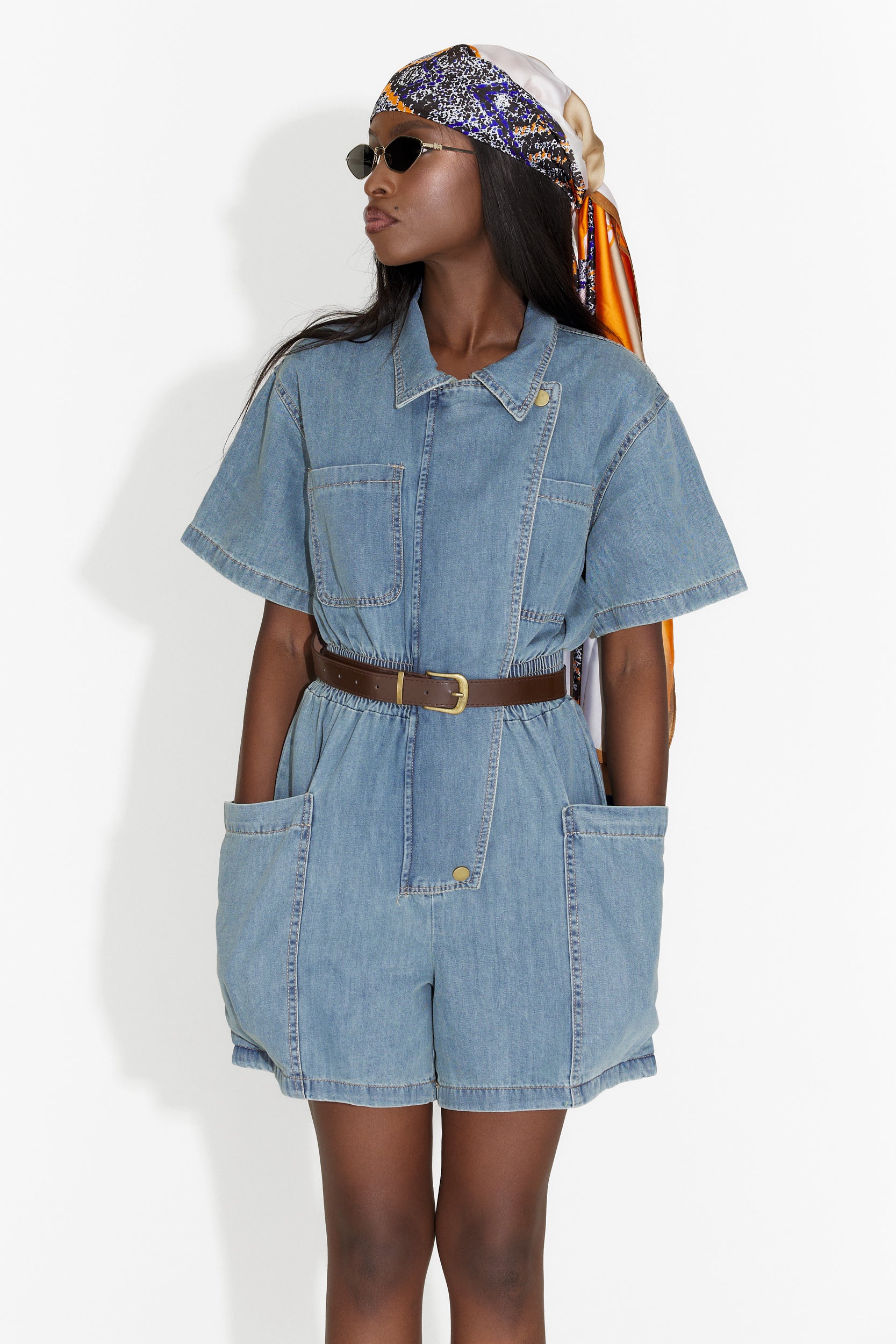 Salopeta dama casual bleu Scalet Bogas
