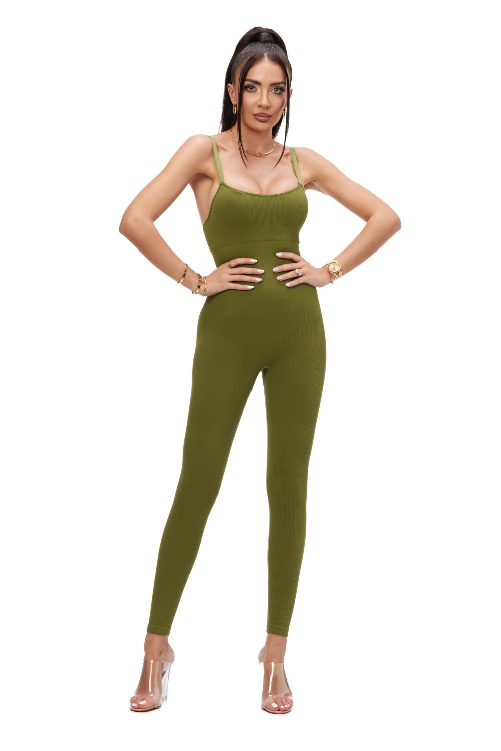 Ladies' casual khaki modeling overalls Simplisima Bogas