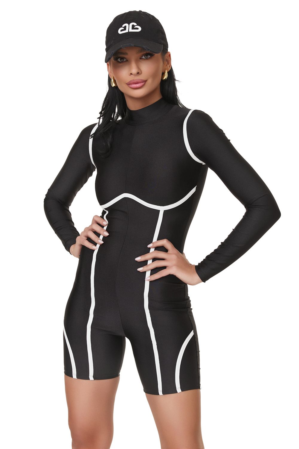Salopeta dama casual neagra Mesiv Bogas