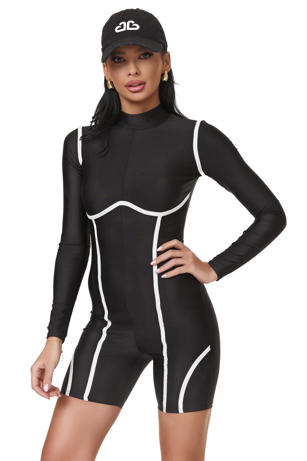 Salopeta dama casual neagra Mesiv Bogas