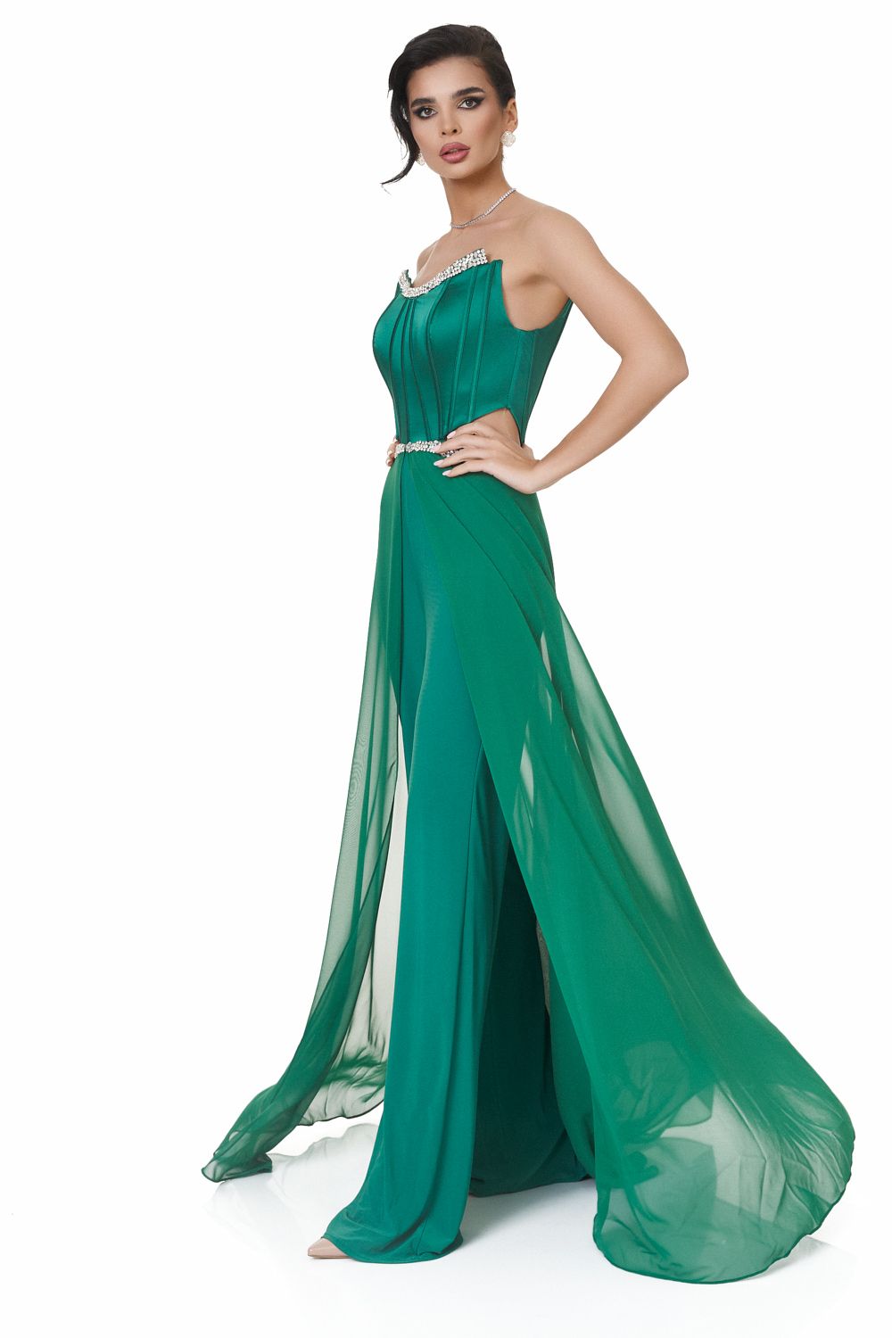 Elegant green ladies overalls Gondasa Bogas