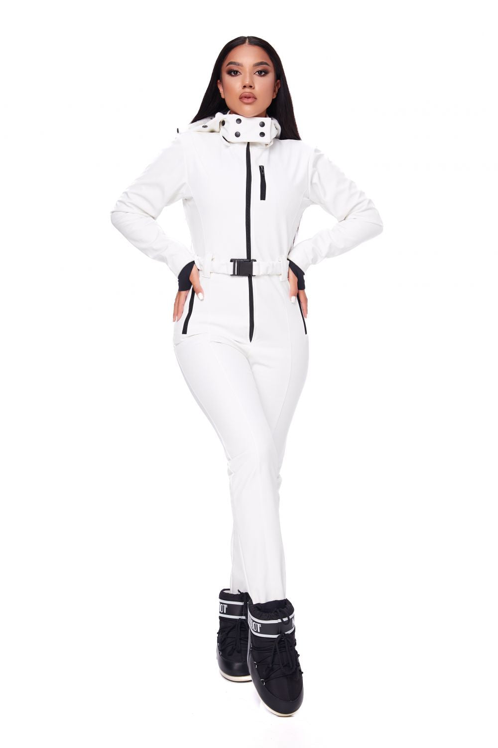 Salopeta ski casual alba Anodys Bogas