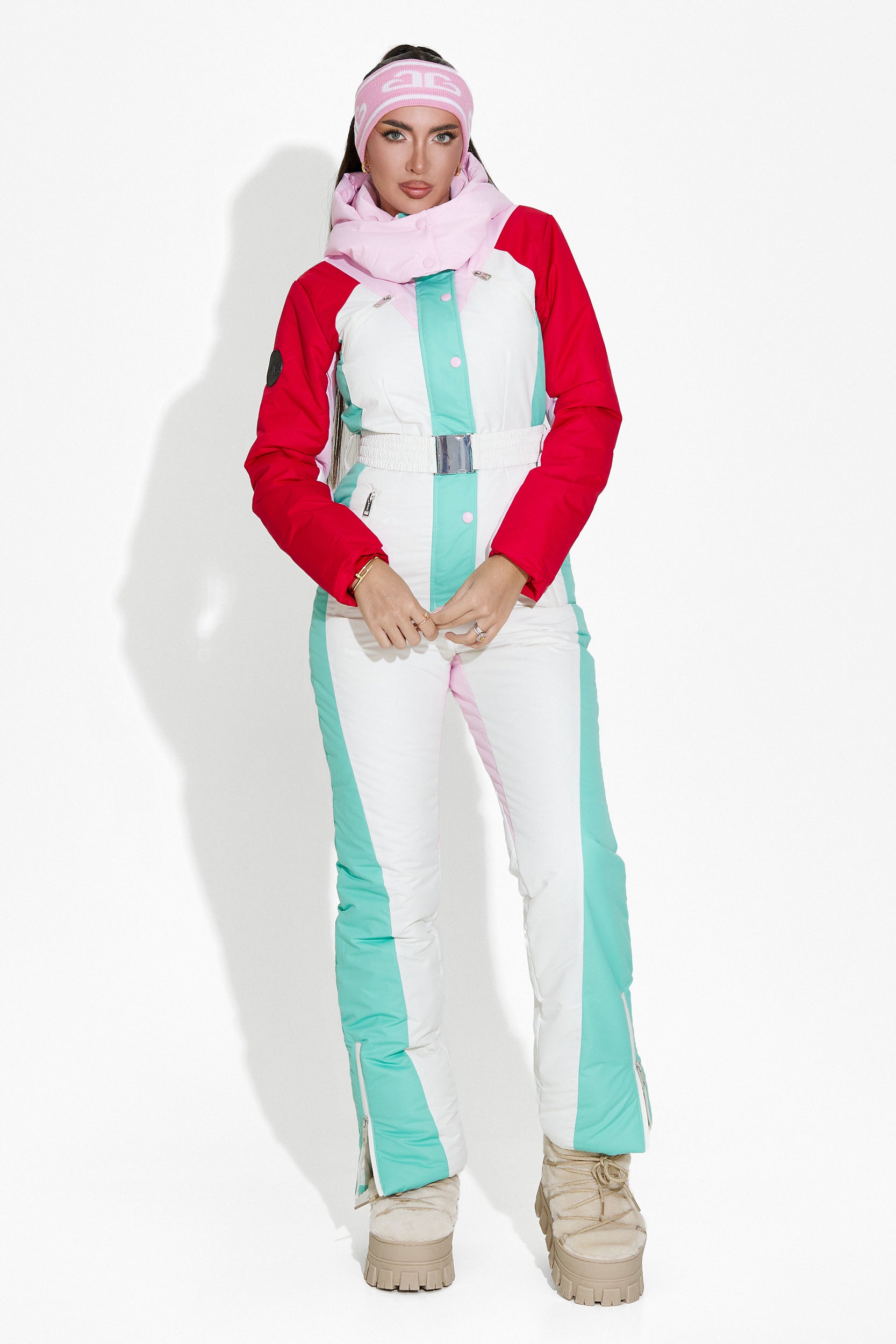 Salopeta ski casual alba Nadyna Bogas