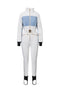 Nelisia Bogas Casual White Ski Jumpsuit