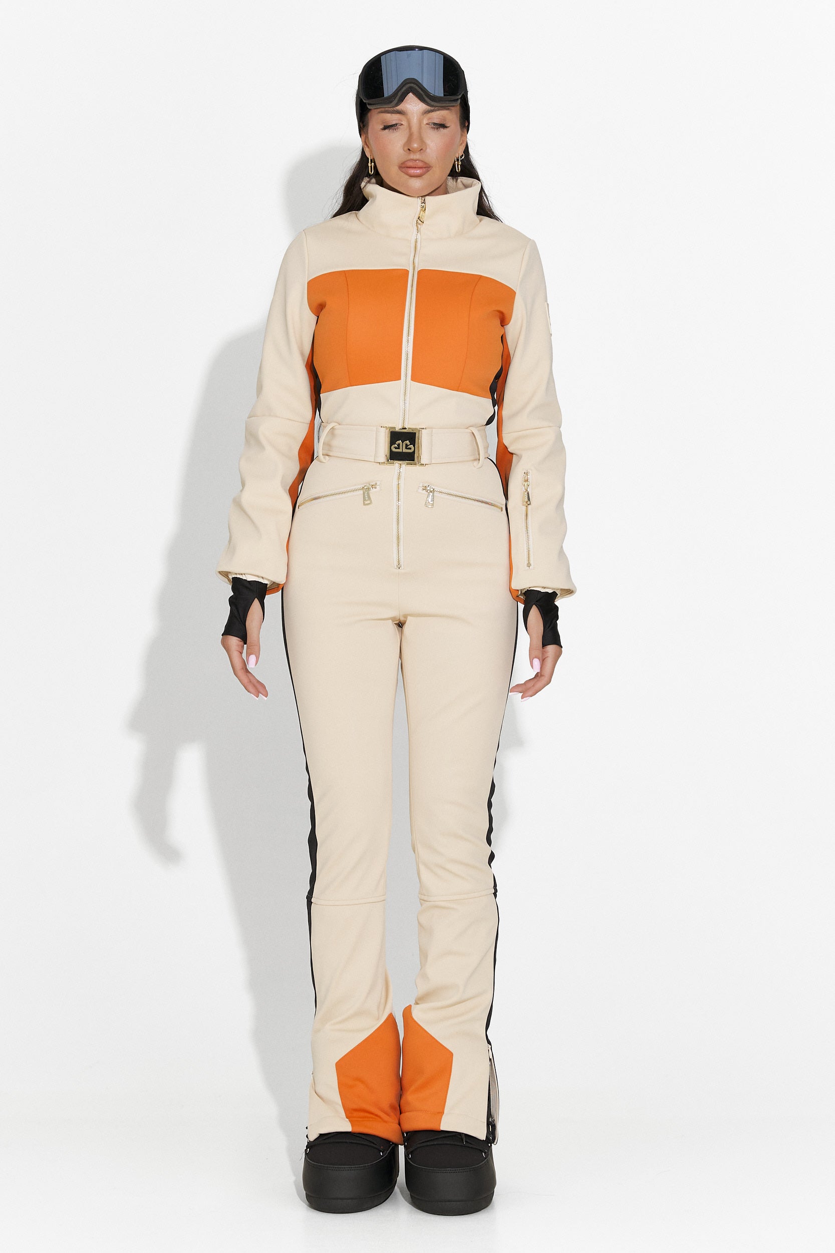 Salopeta ski casual bej Vernoa Bogas