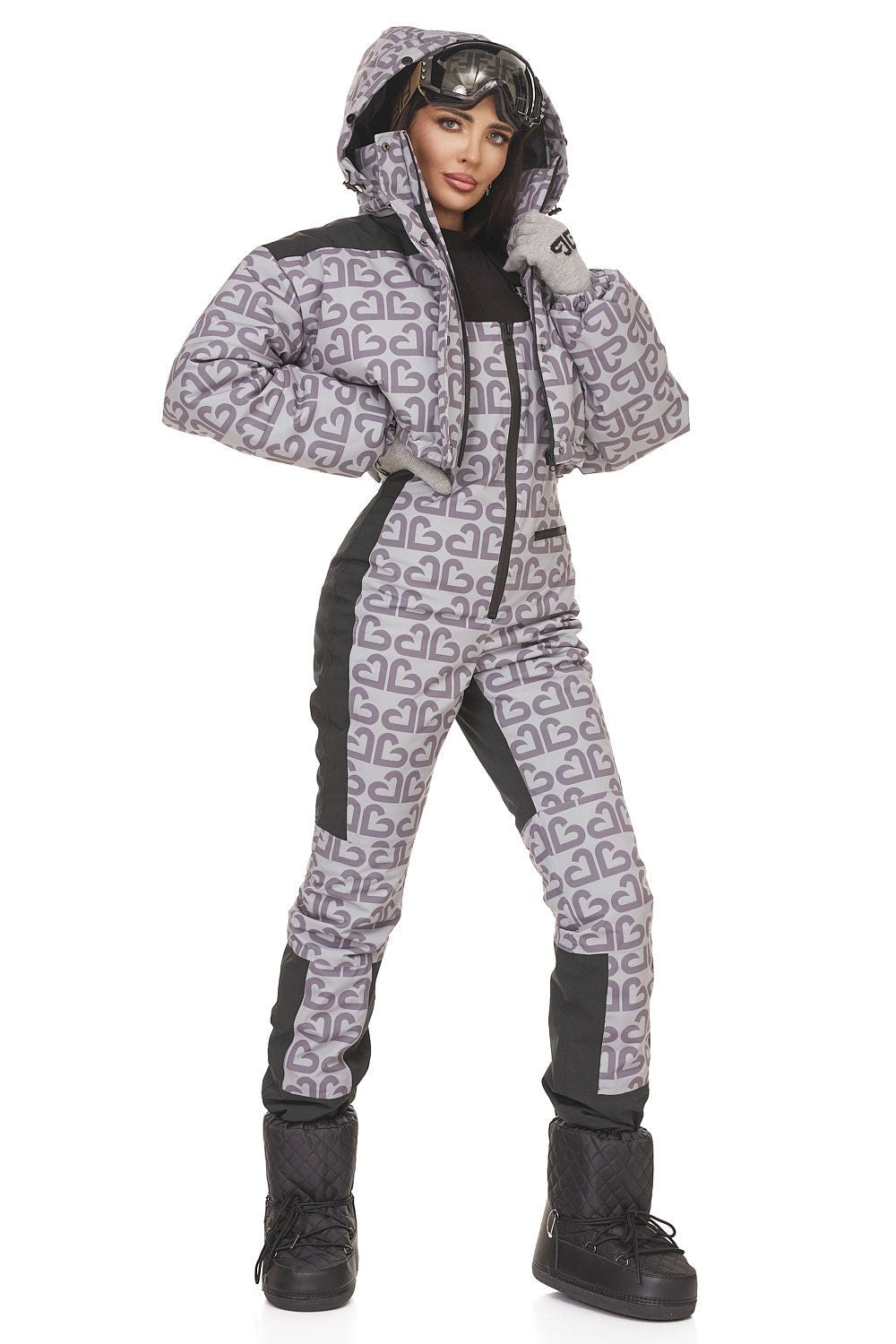 Costum ski casual gri Senileda Bogas