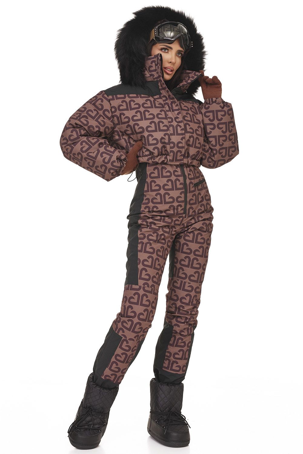 Costum ski casual maro Adelines Bogas