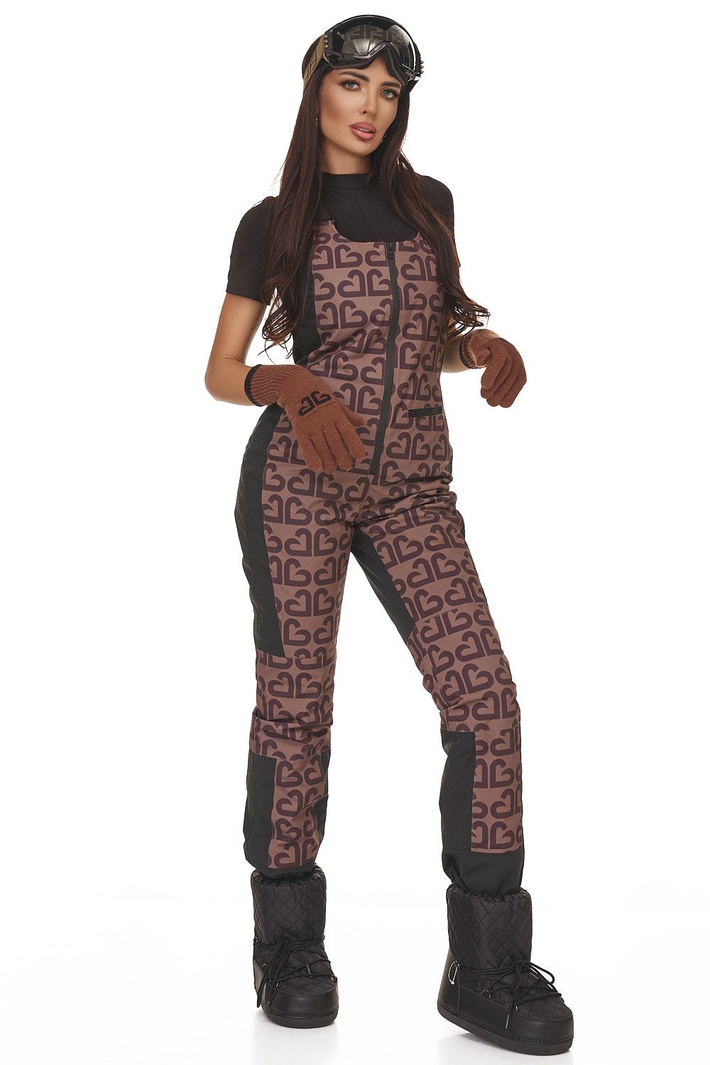 Costum ski casual maro Adelines Bogas