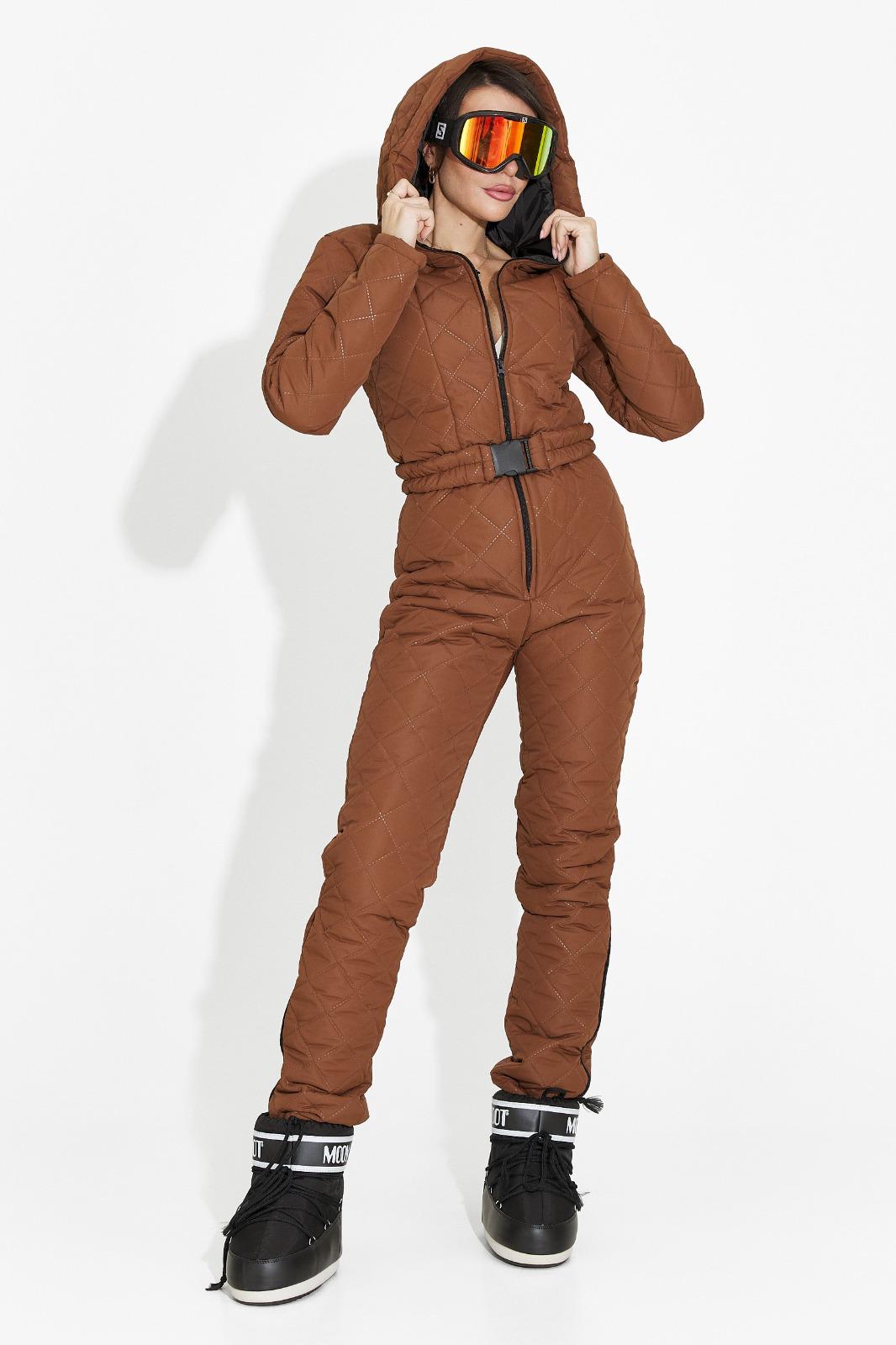 Brown casual ski overalls Alpinova Bogas