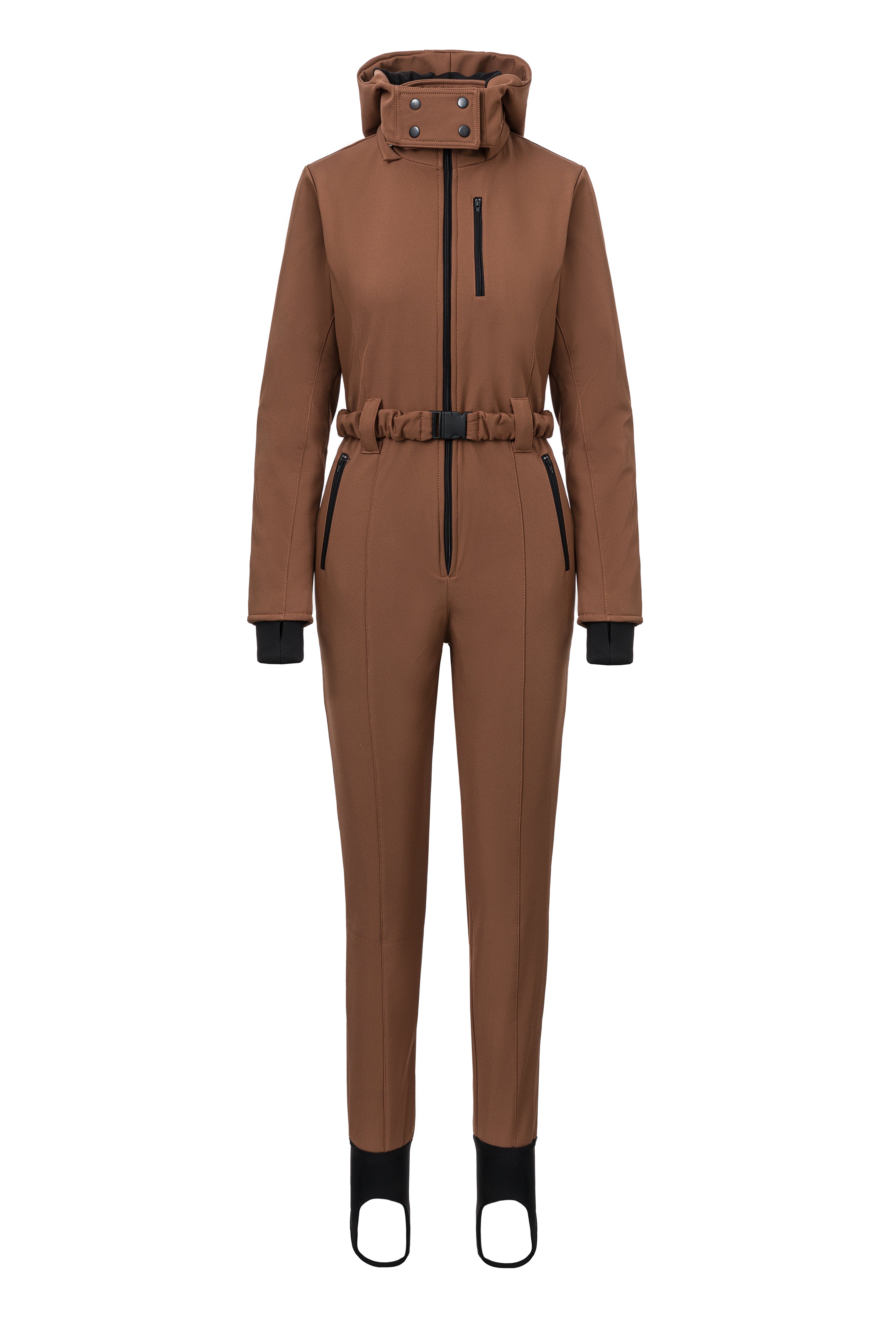 Casual brown ski jumpsuit Anodys Bogas