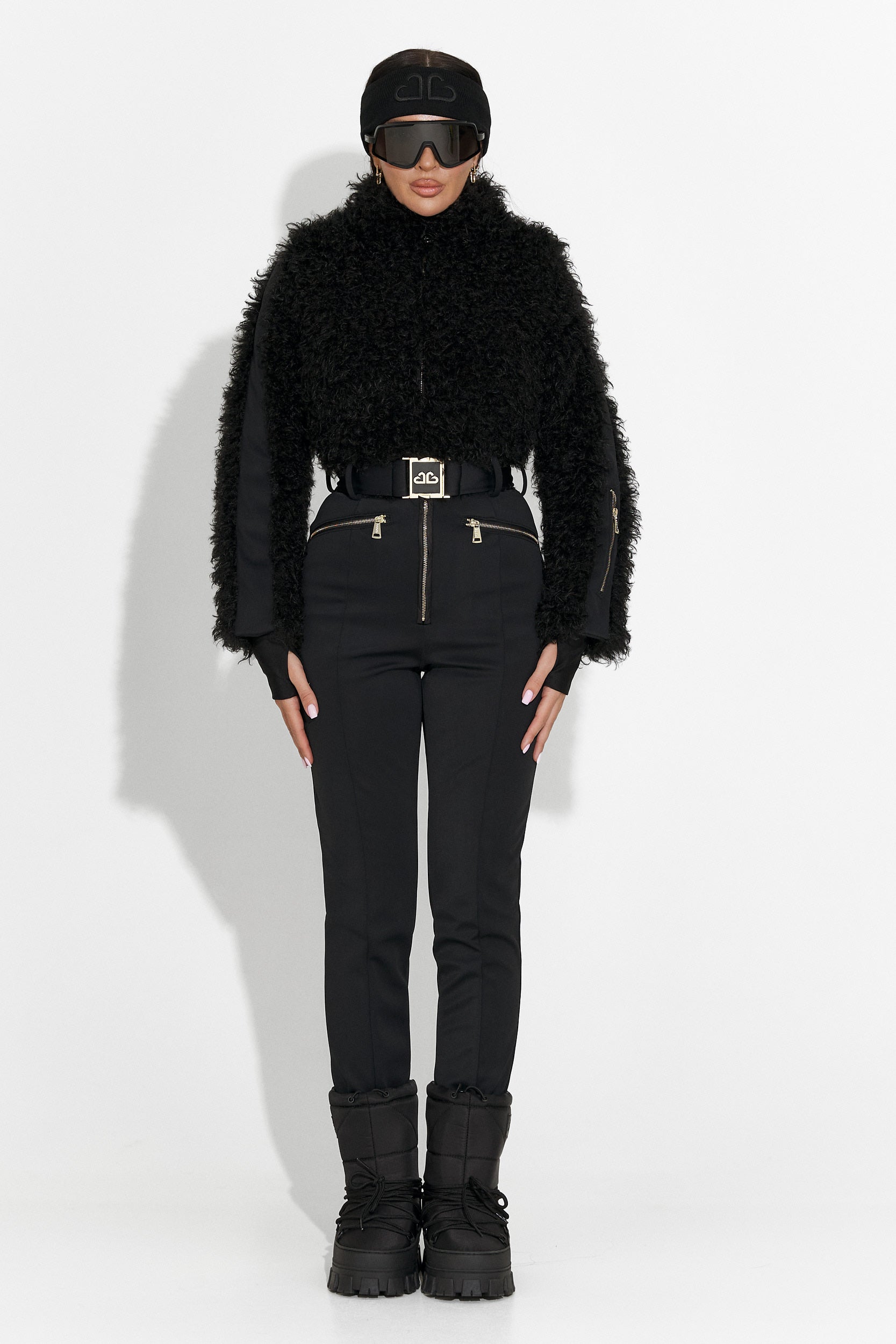 Salopeta ski casual neagra Alycia Bogas