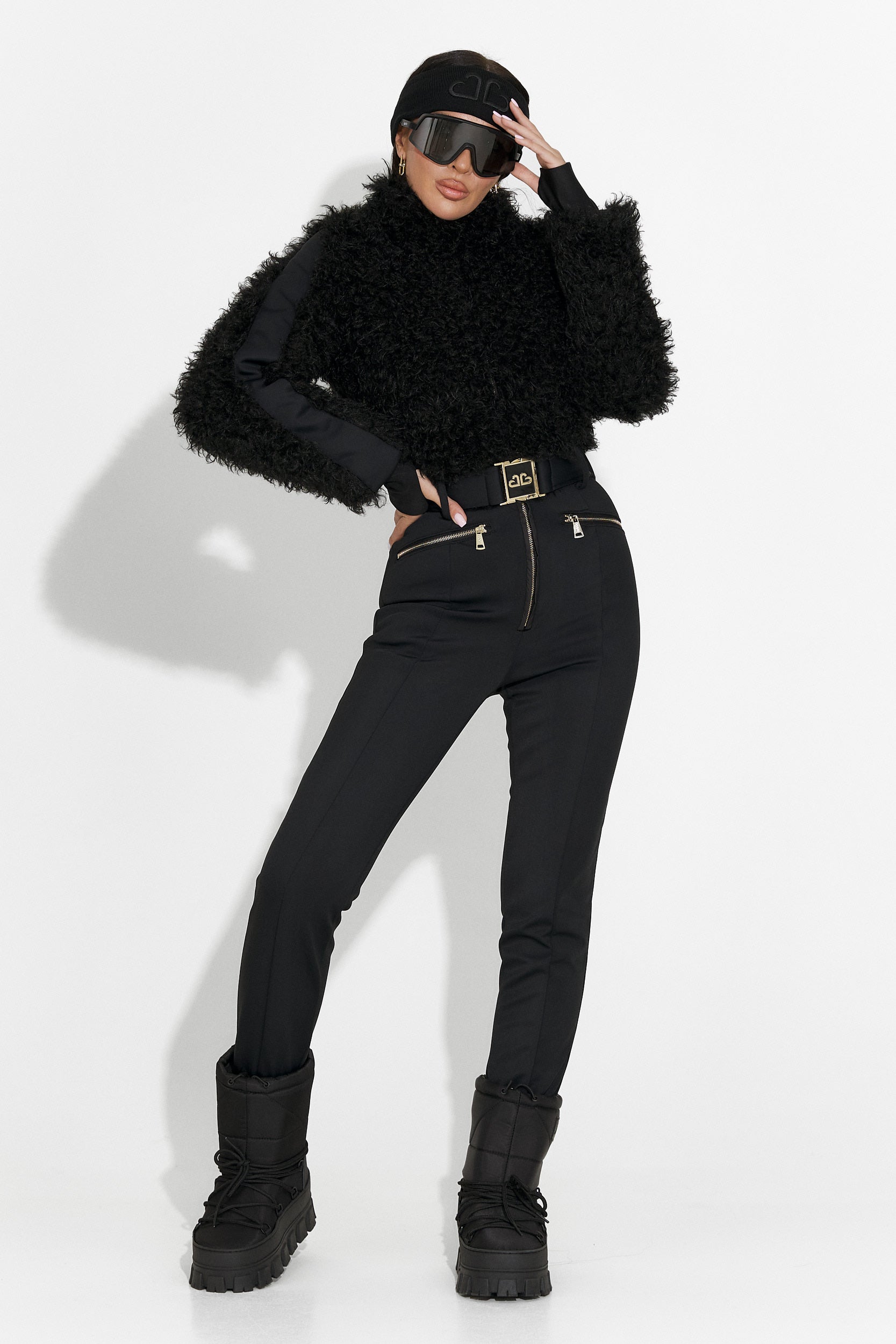 Salopeta ski casual neagra Alycia Bogas