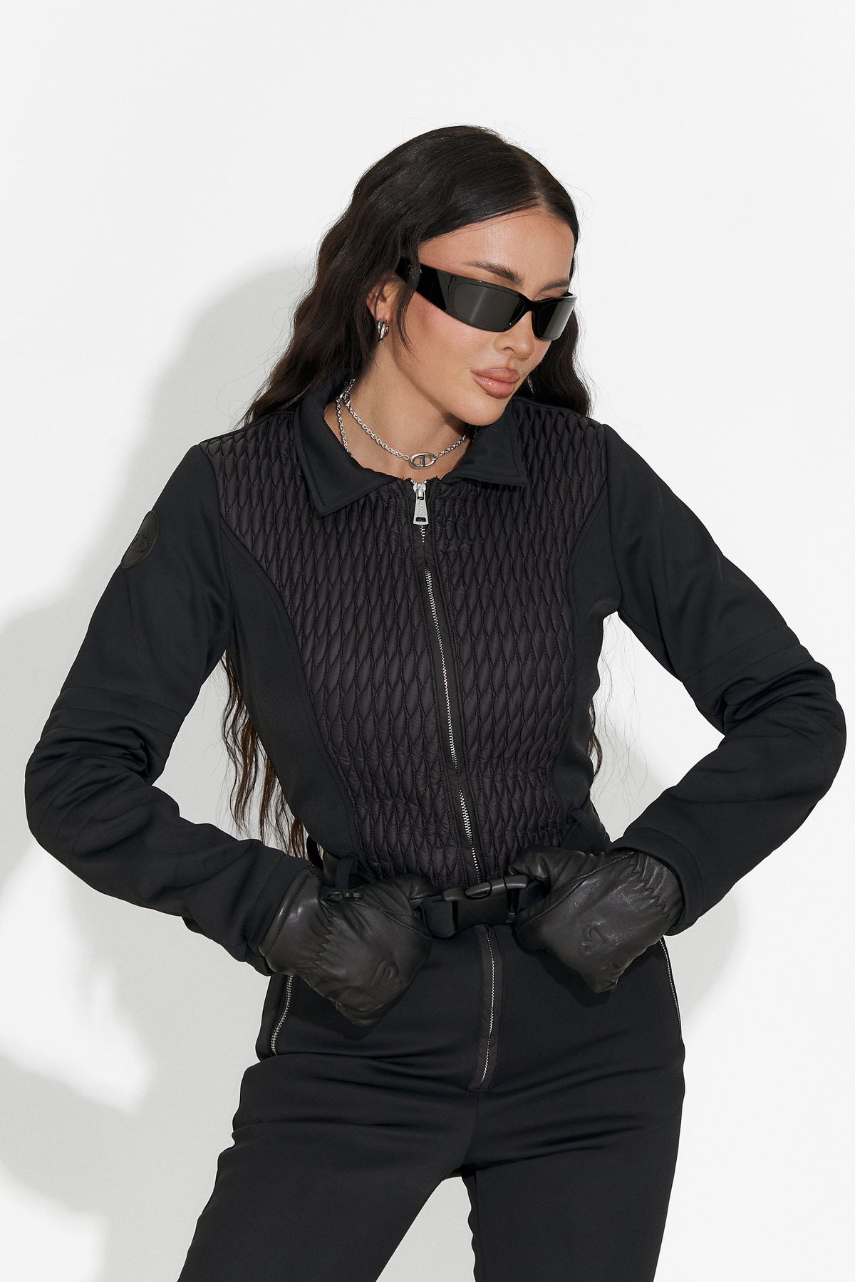 Salopeta ski casual neagra Jorena Bogas, imaginea 9 din 9