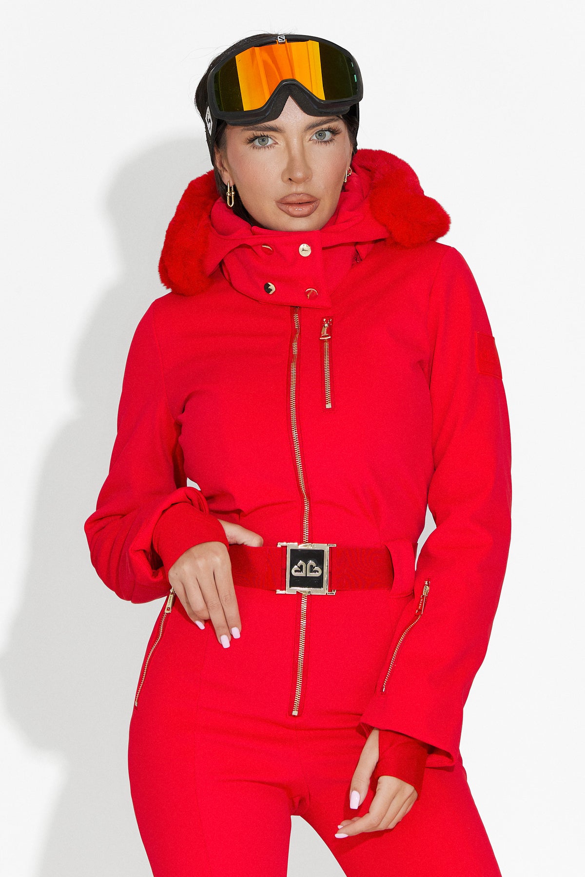 Salopeta ski casual rosie Frosina Bogas, imaginea 5 din 12