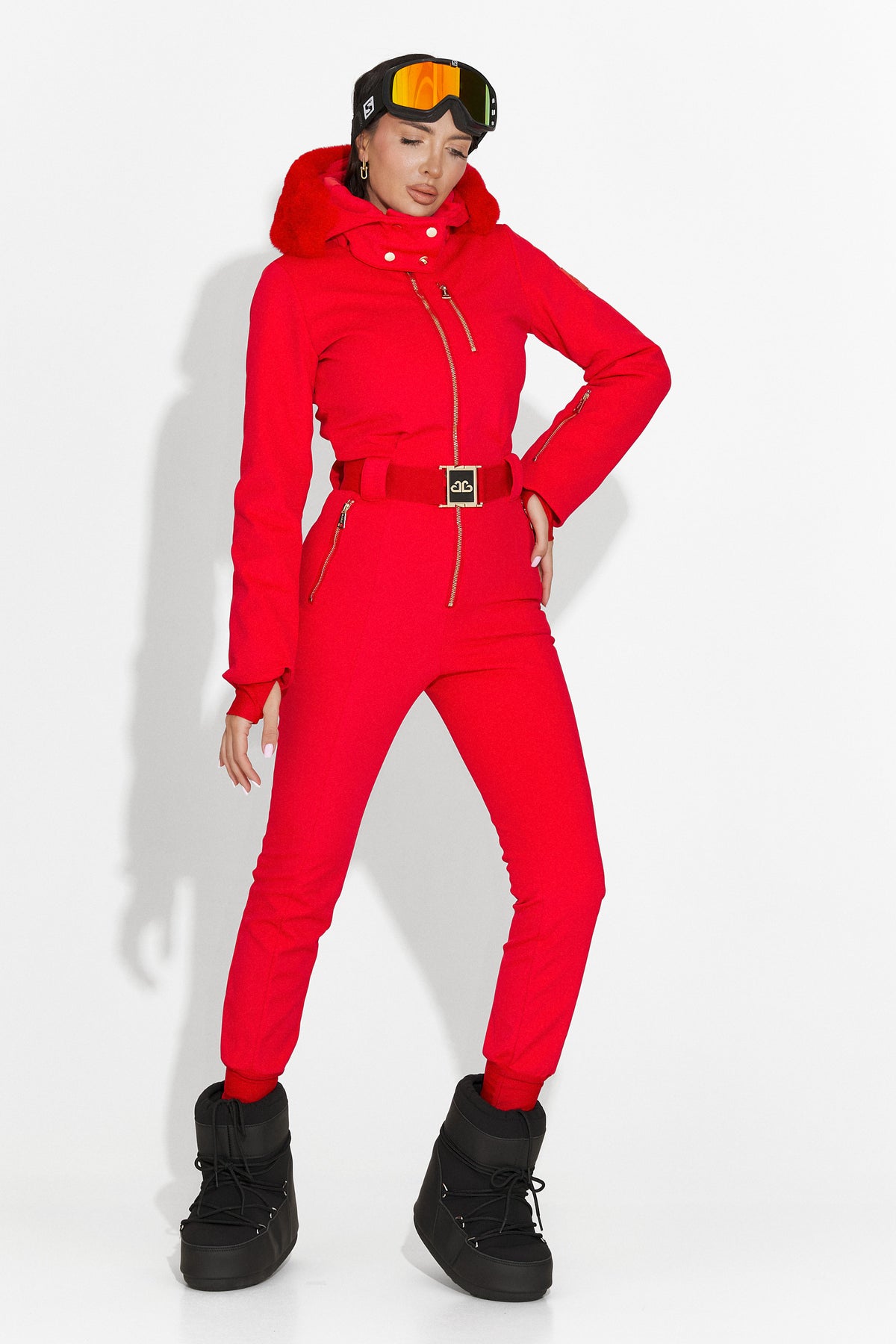 Salopeta ski casual rosie Frosina Bogas, imaginea 8 din 12