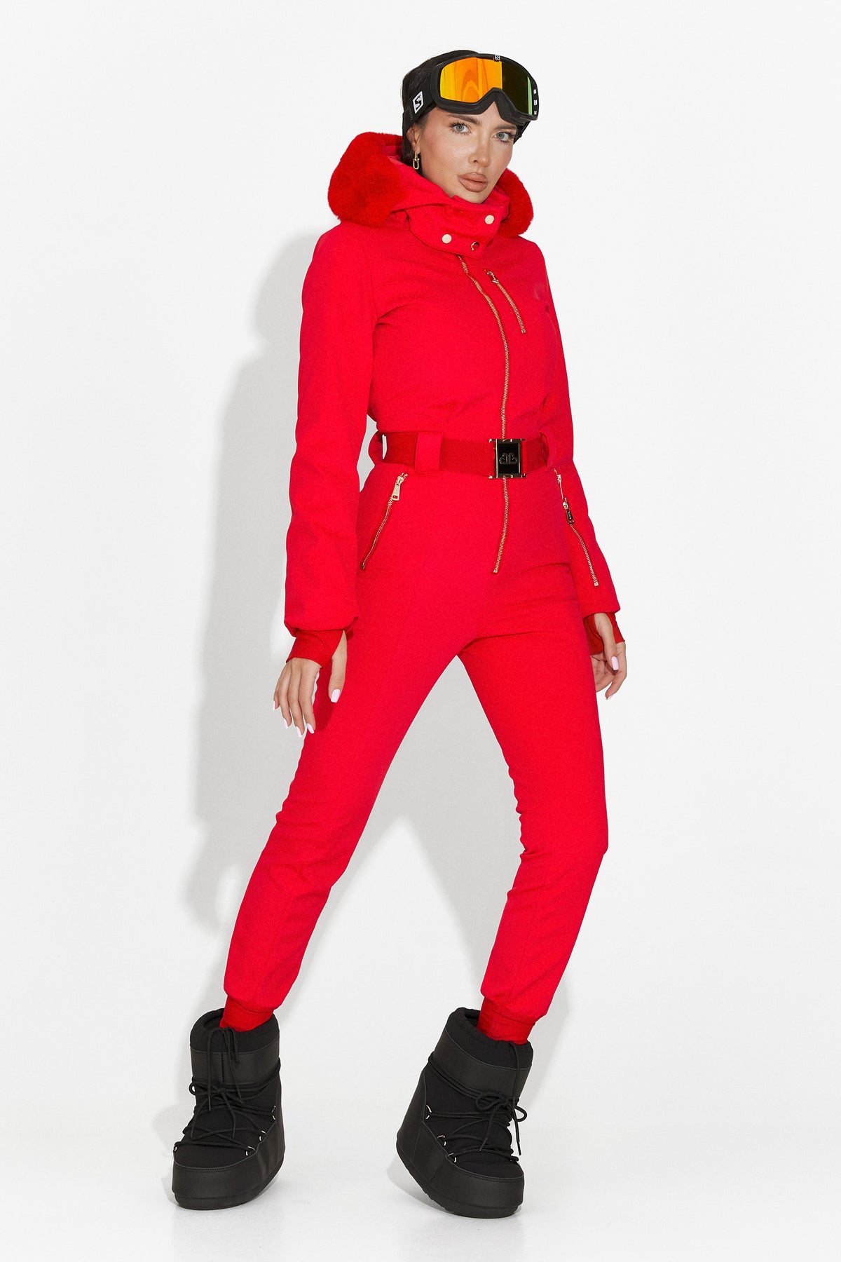 Salopeta ski casual rosie Frosina Bogas, imaginea 9 din 12