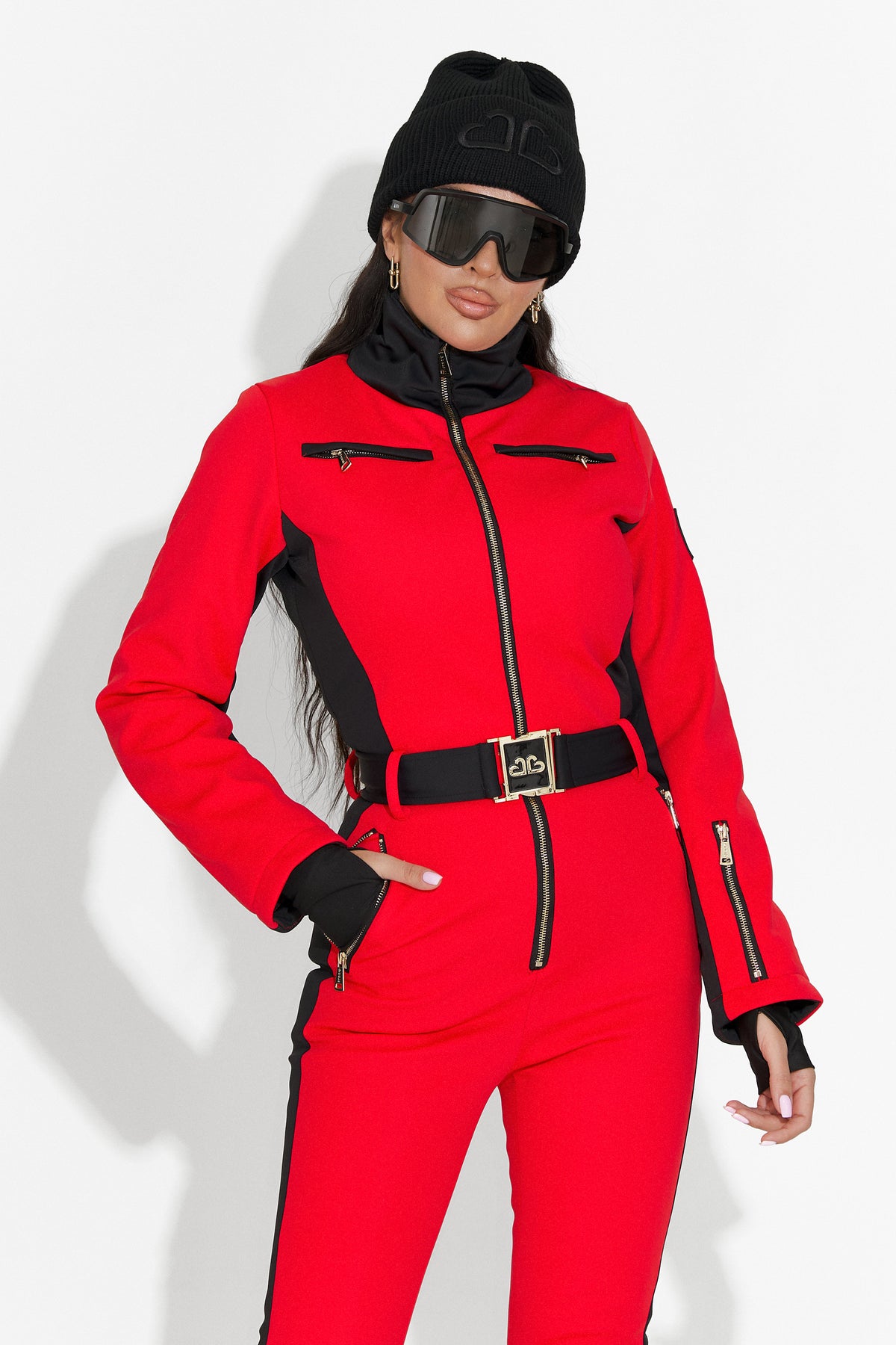 Salopeta ski casual rosie Oliviene Bogas, imaginea 2 din 14