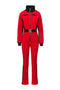 Oliviene Bogas Casual Red Ski Jumpsuit