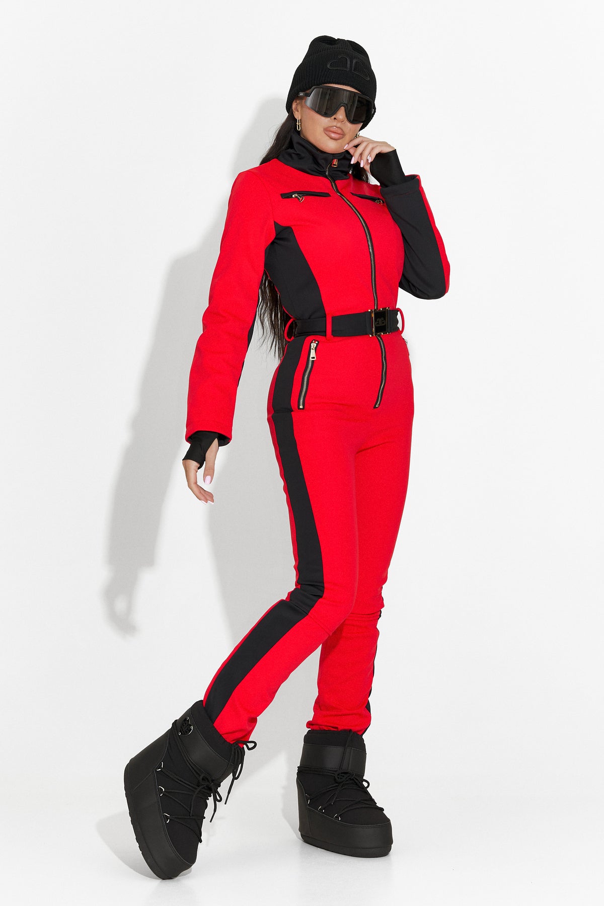 Salopeta ski casual rosie Oliviene Bogas, imaginea 10 din 14
