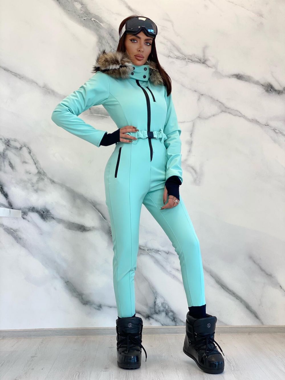 Salopeta ski casual bleu Sydona Bogas