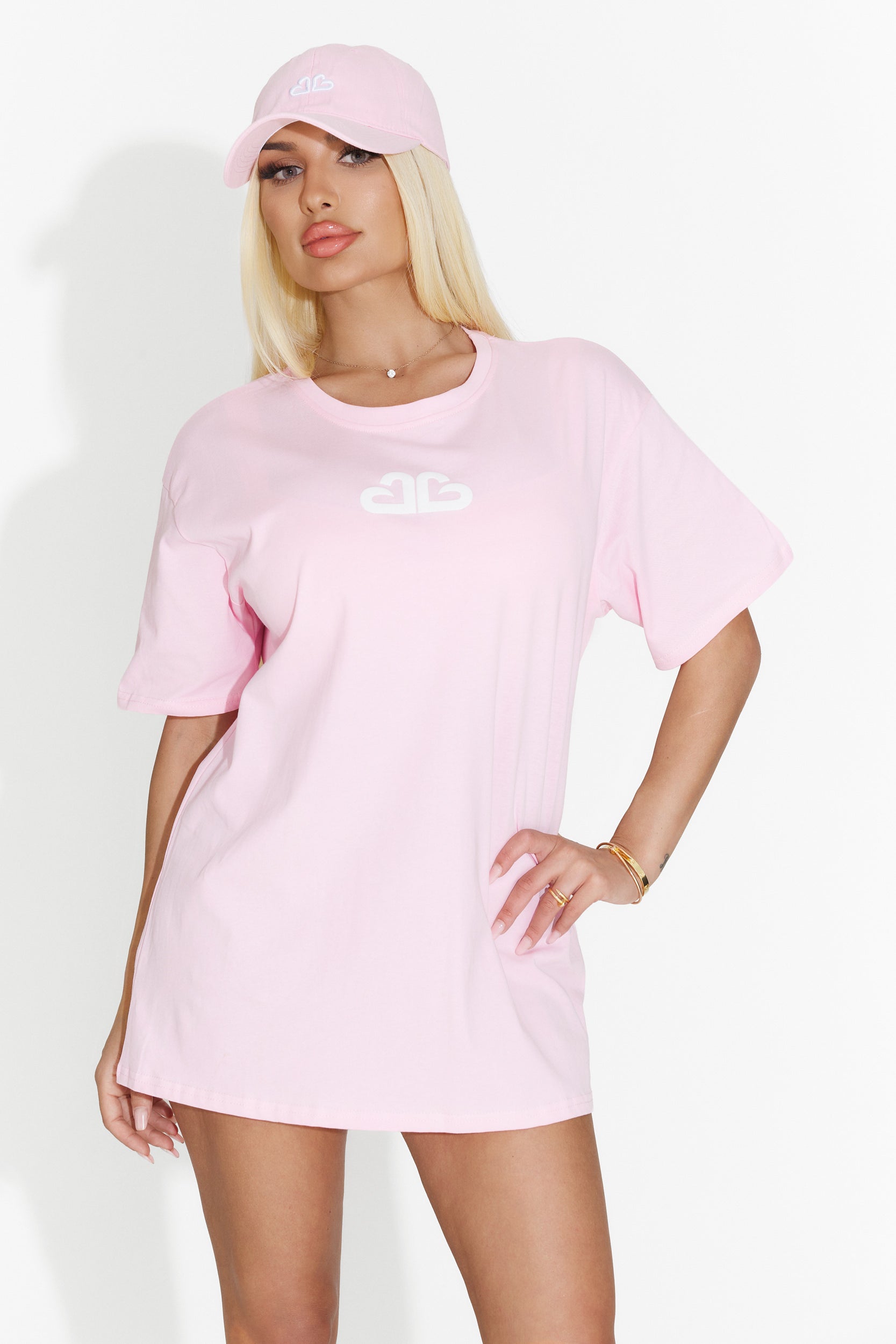 Set tricou ciorapi si sapca roz Fomsy Bogas
