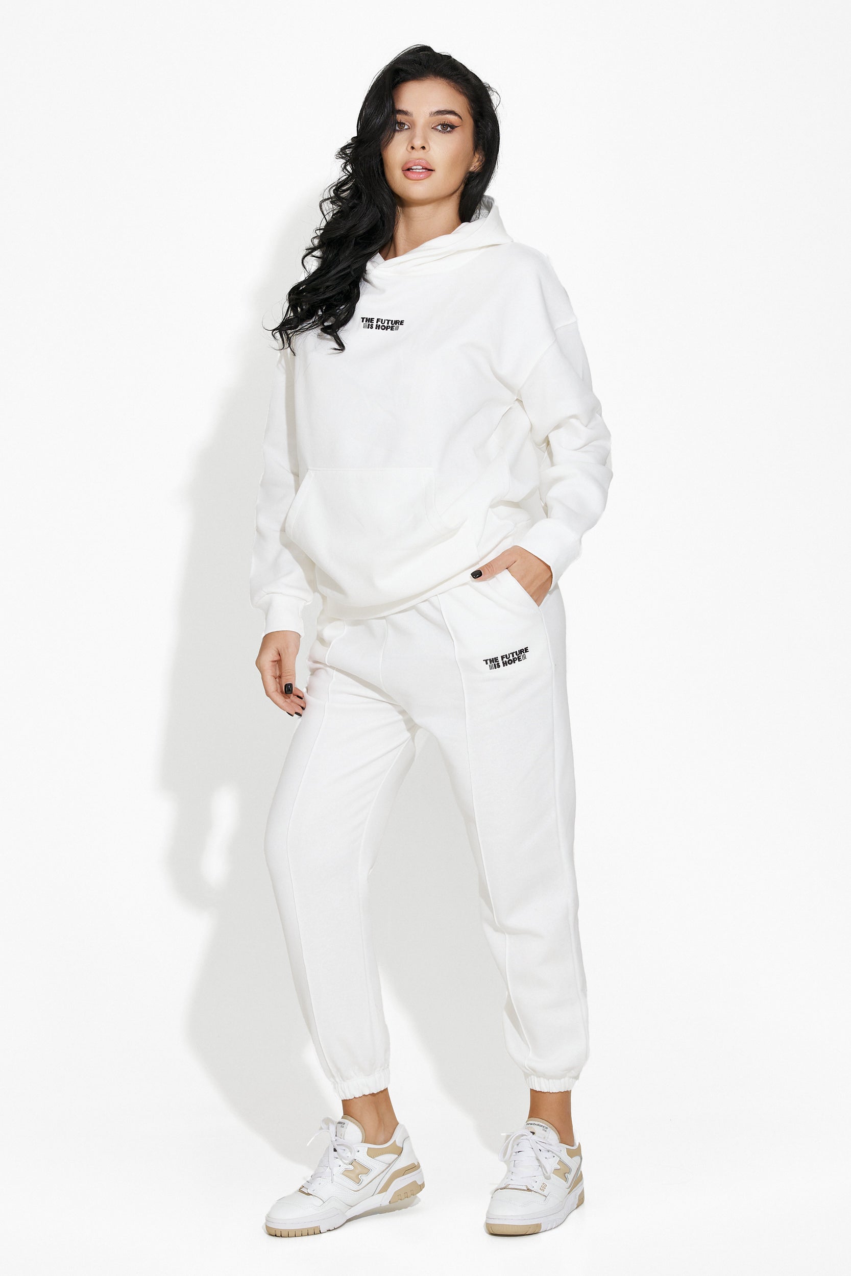 Trening dama casual alb Josely Bogas