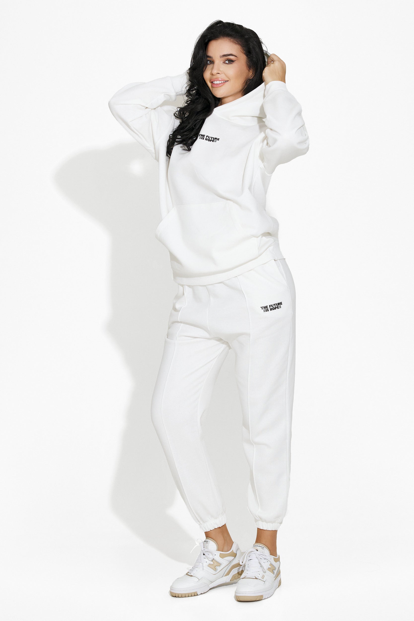 Trening dama casual alb Josely Bogas