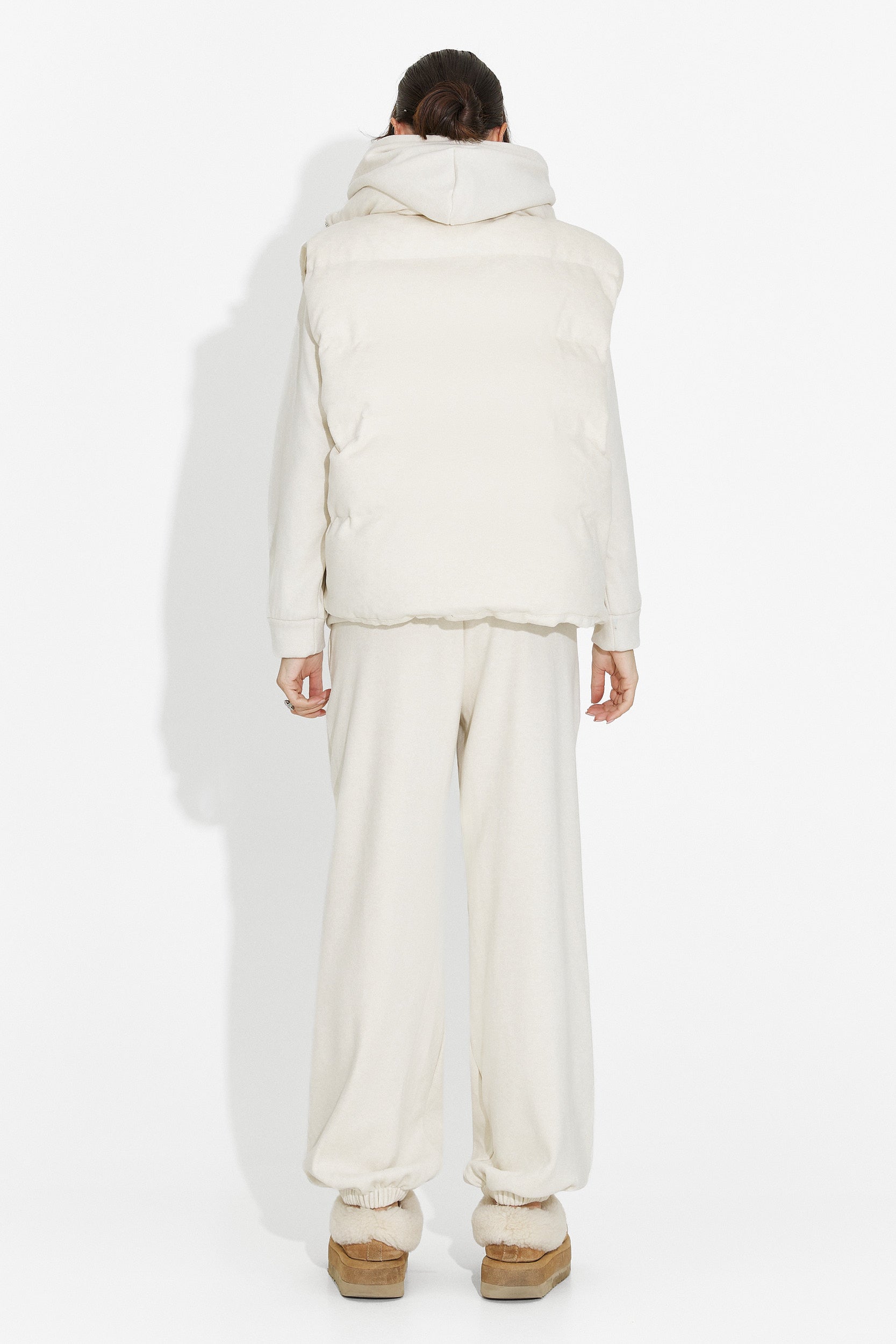 Women's casual beige tracksuit Chester Bogas