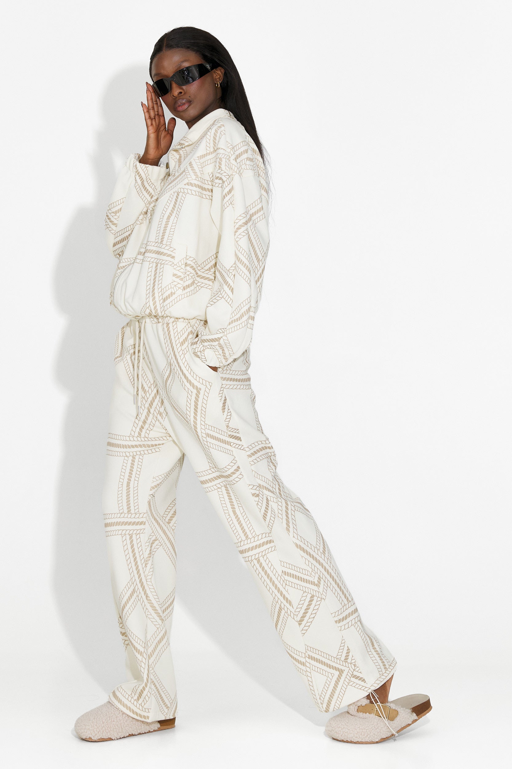 Trening dama casual bej Kristela Bogas