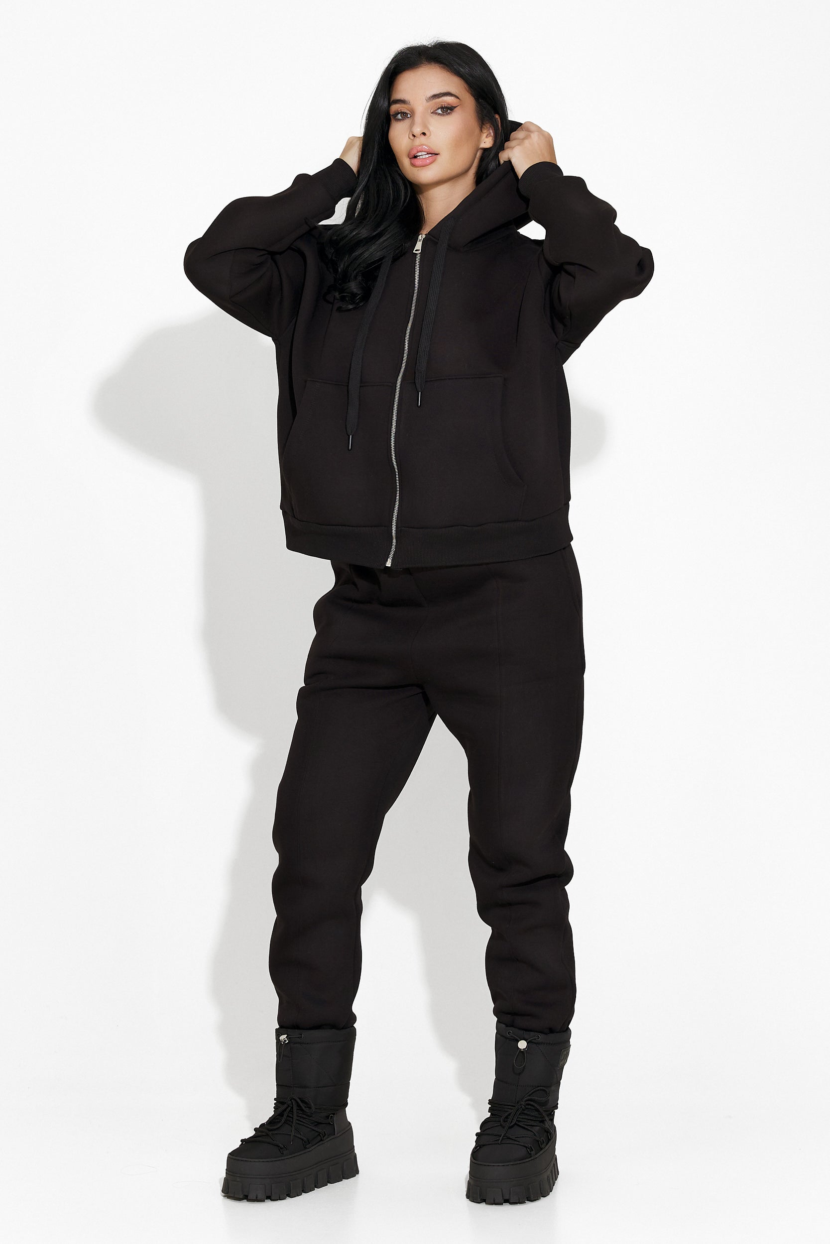 Trening dama casual negru Megy Bogas