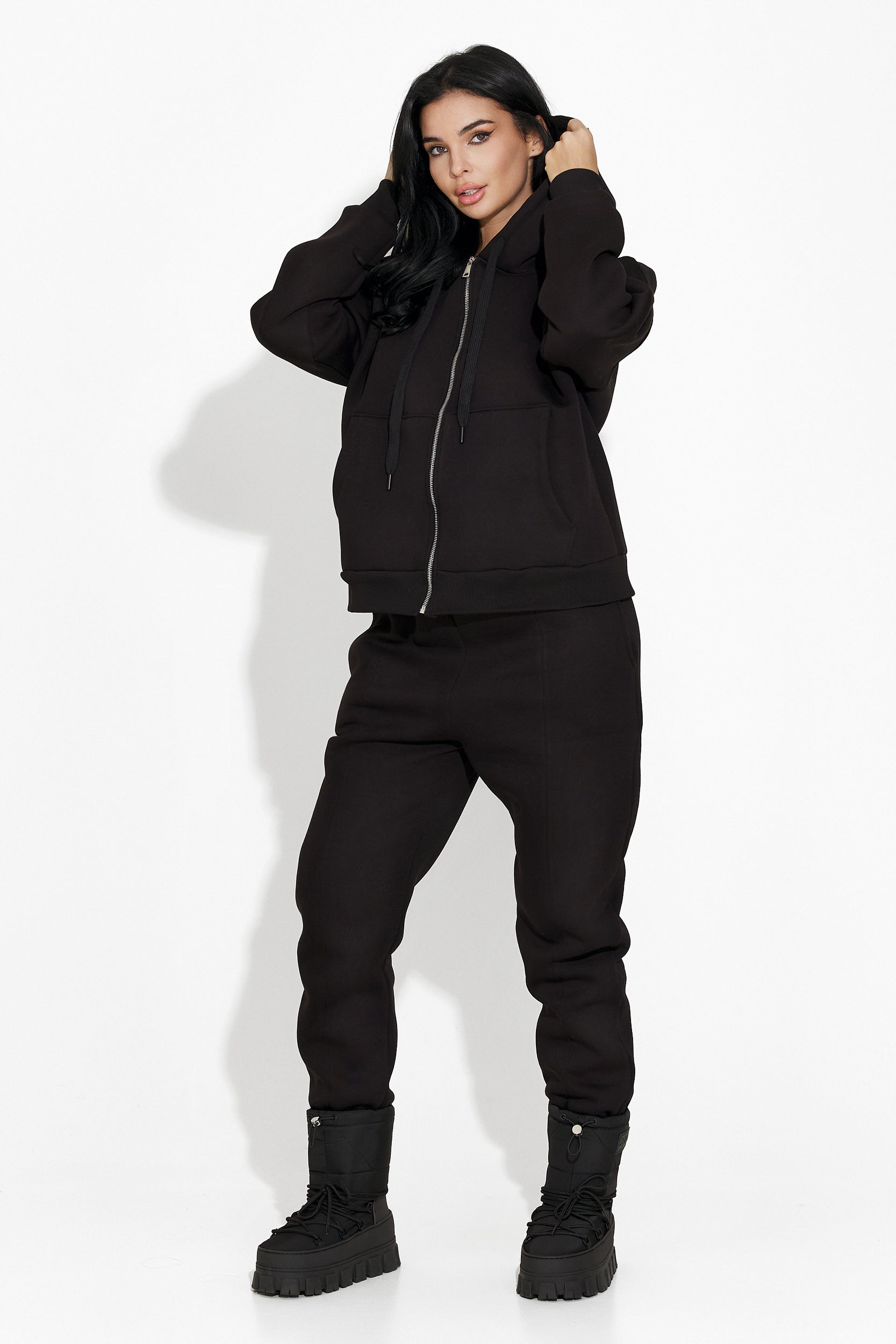 Trening dama casual negru Megy Bogas