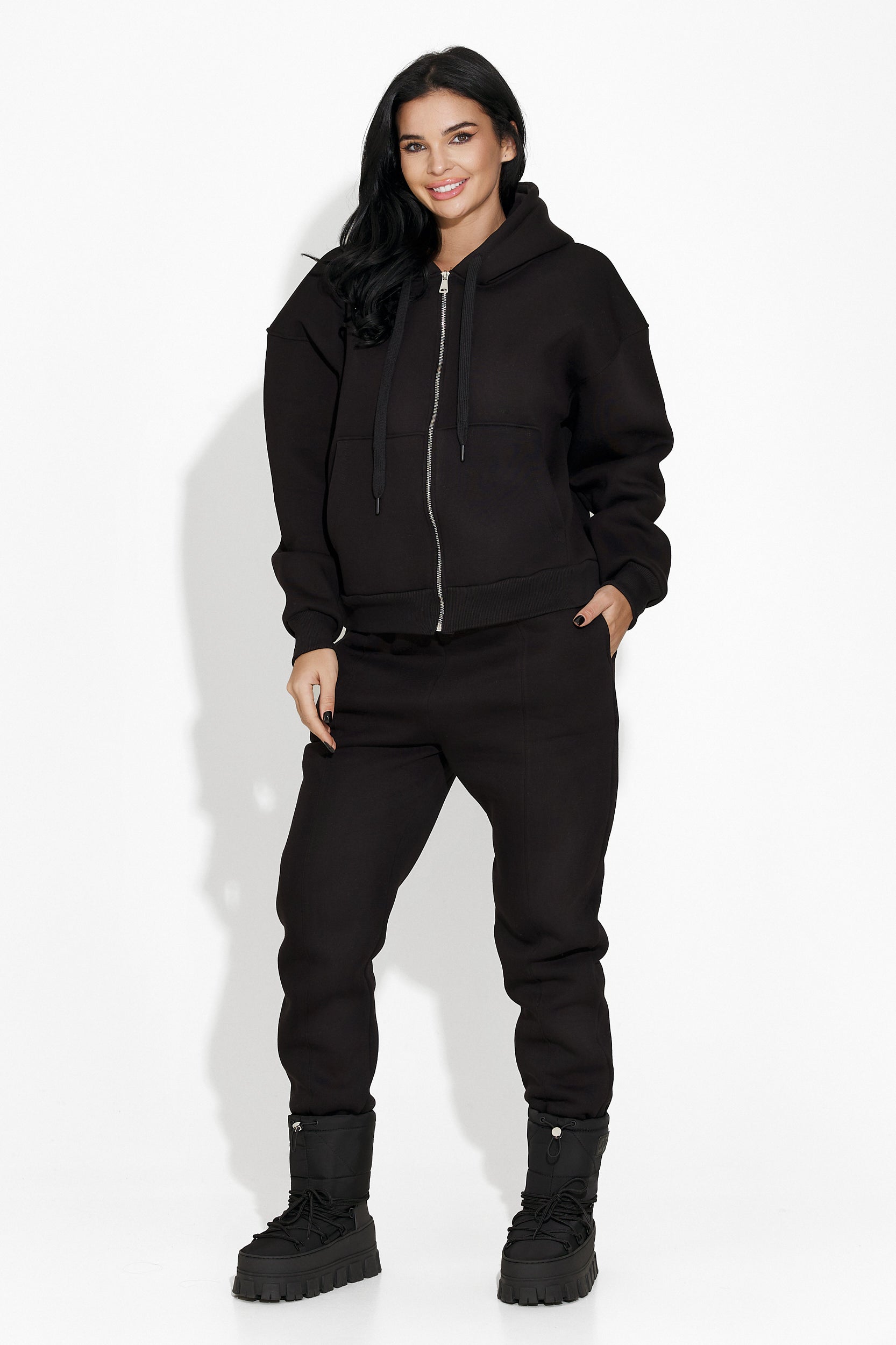 Trening dama casual negru Megy Bogas