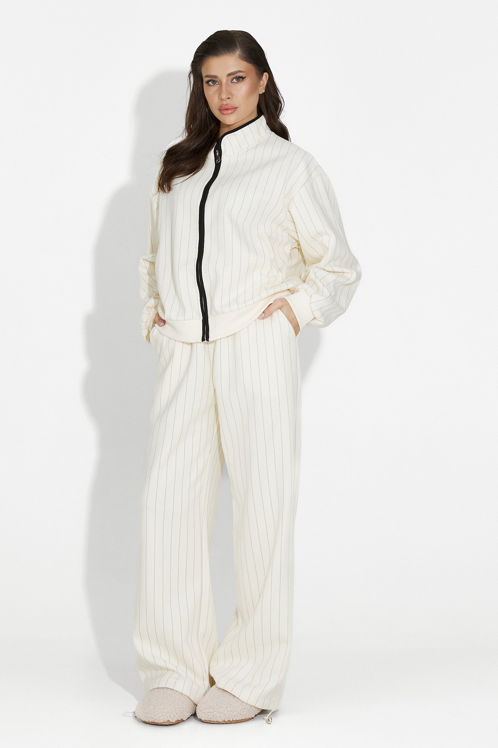 Trening dama casual bej Saviera Bogas