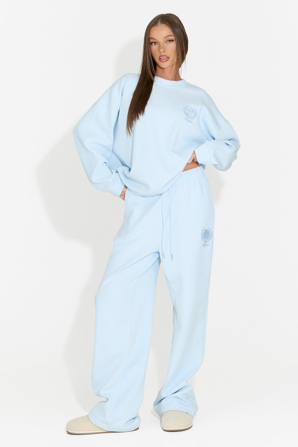 Trening dama casual bleu Paywe Bogas, imaginea 3 din 10
