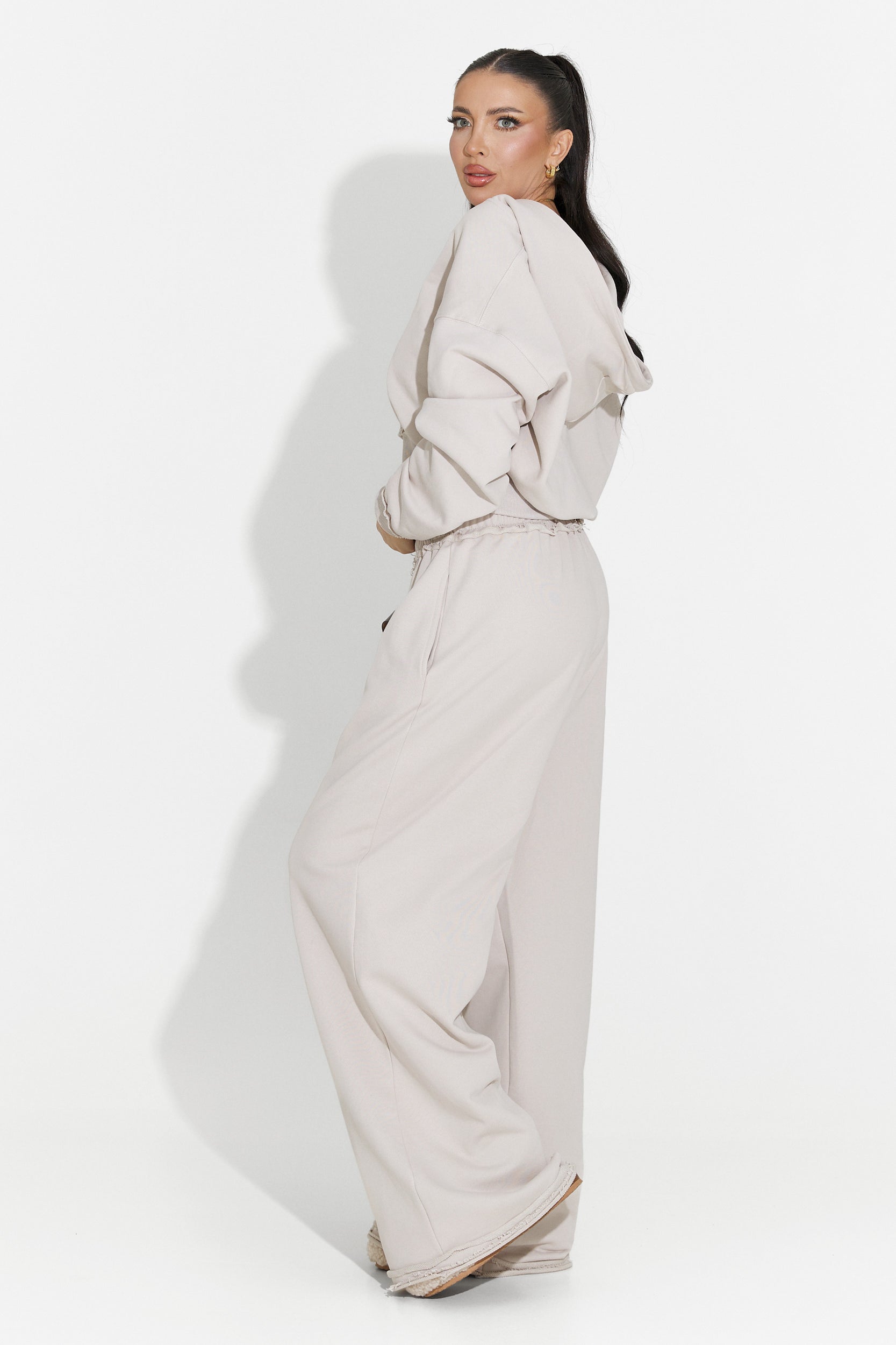 Women's casual tracksuit greige Seloria Bogas