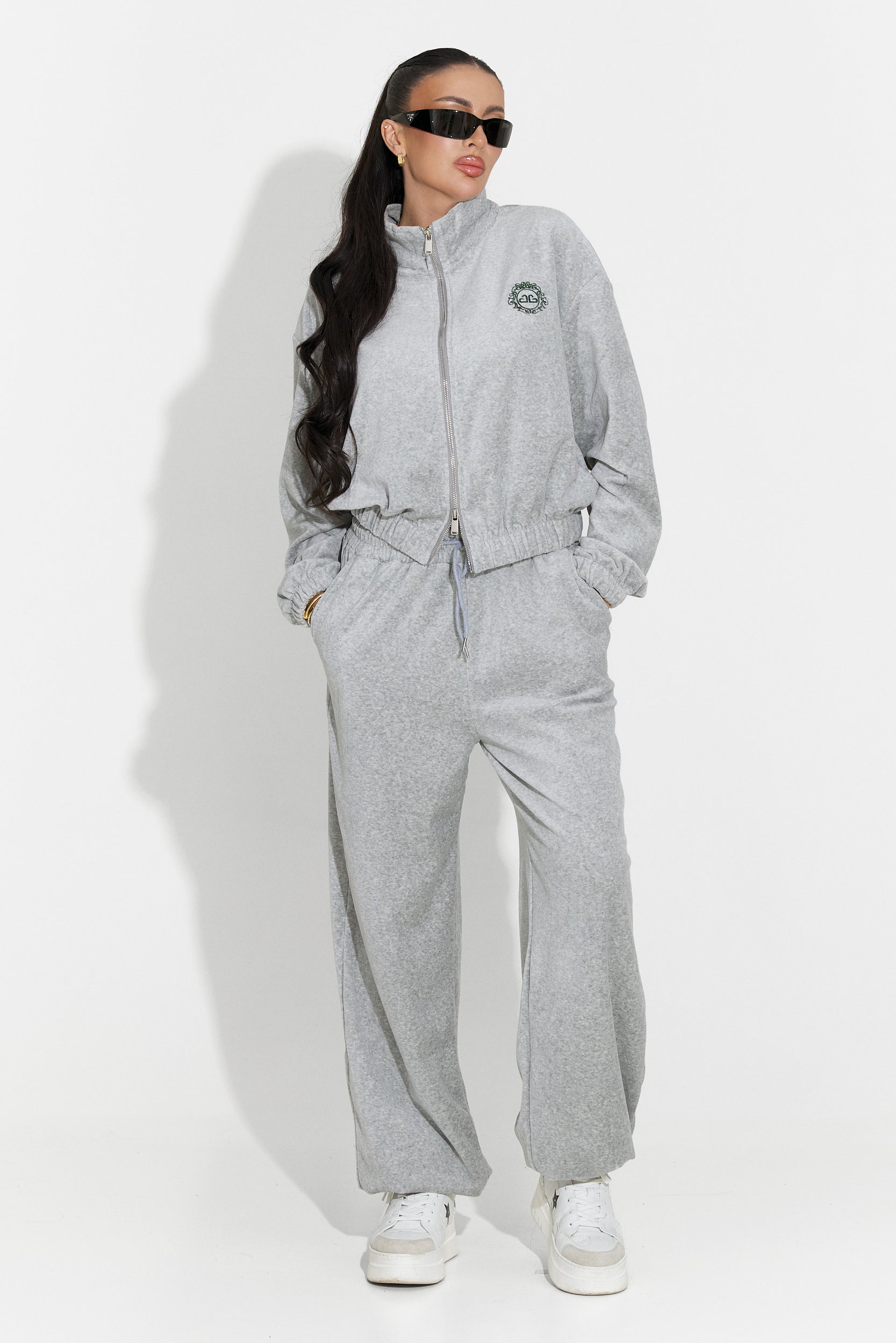 Women's casual gray tracksuit Eidena Bogas