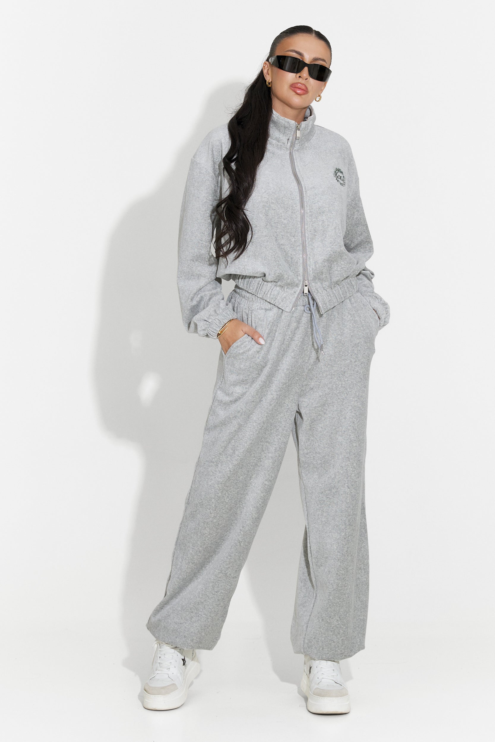Women's casual gray tracksuit Eidena Bogas