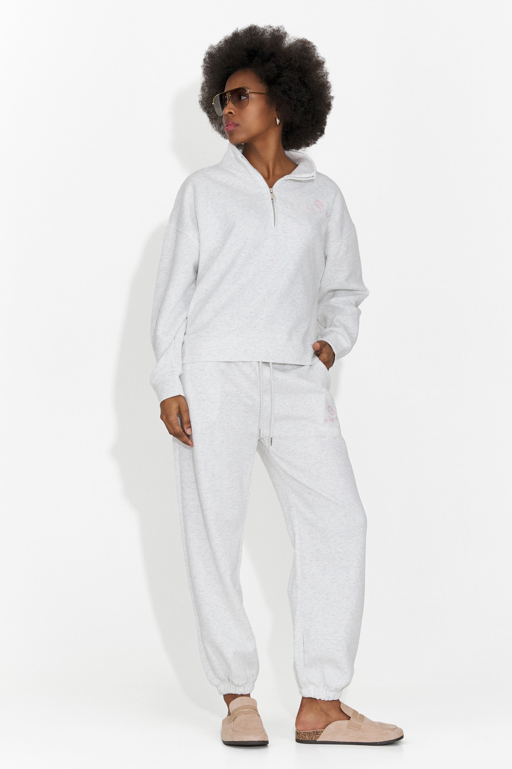 Trening dama casual gri Leainia Bogas