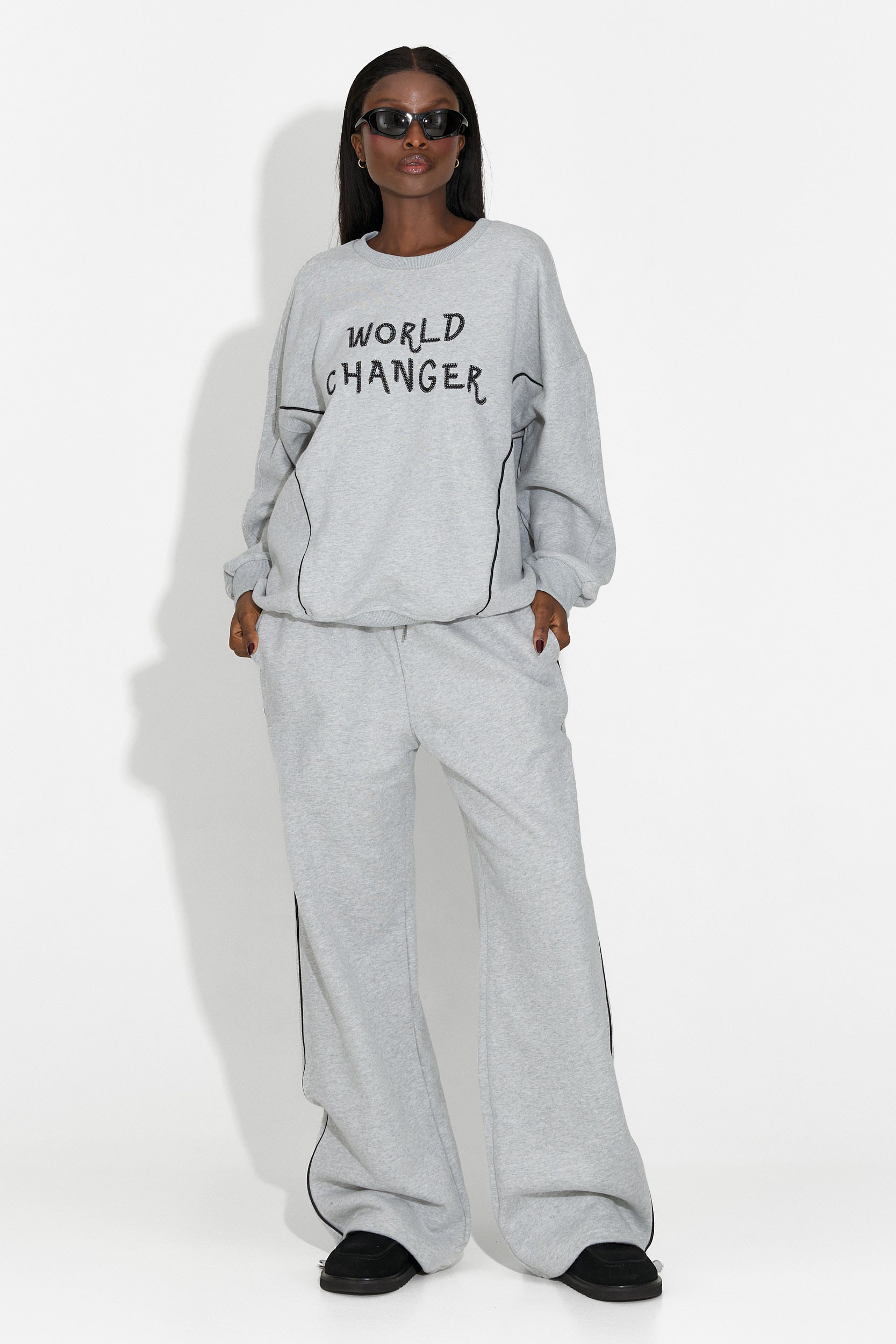 Trening dama casual gri Pavora Bogas