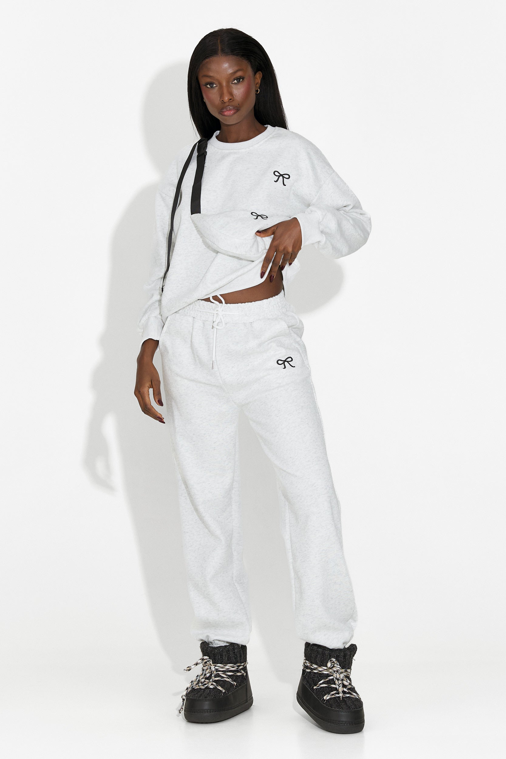 Trening dama casual gri Serelis Bogas